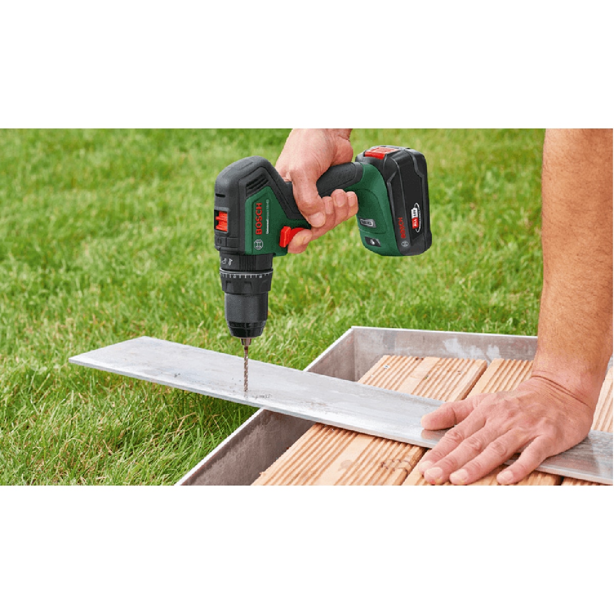 Taladro Percutor a Batería Universal Impact 18 V Power For All Verde / Negro-7