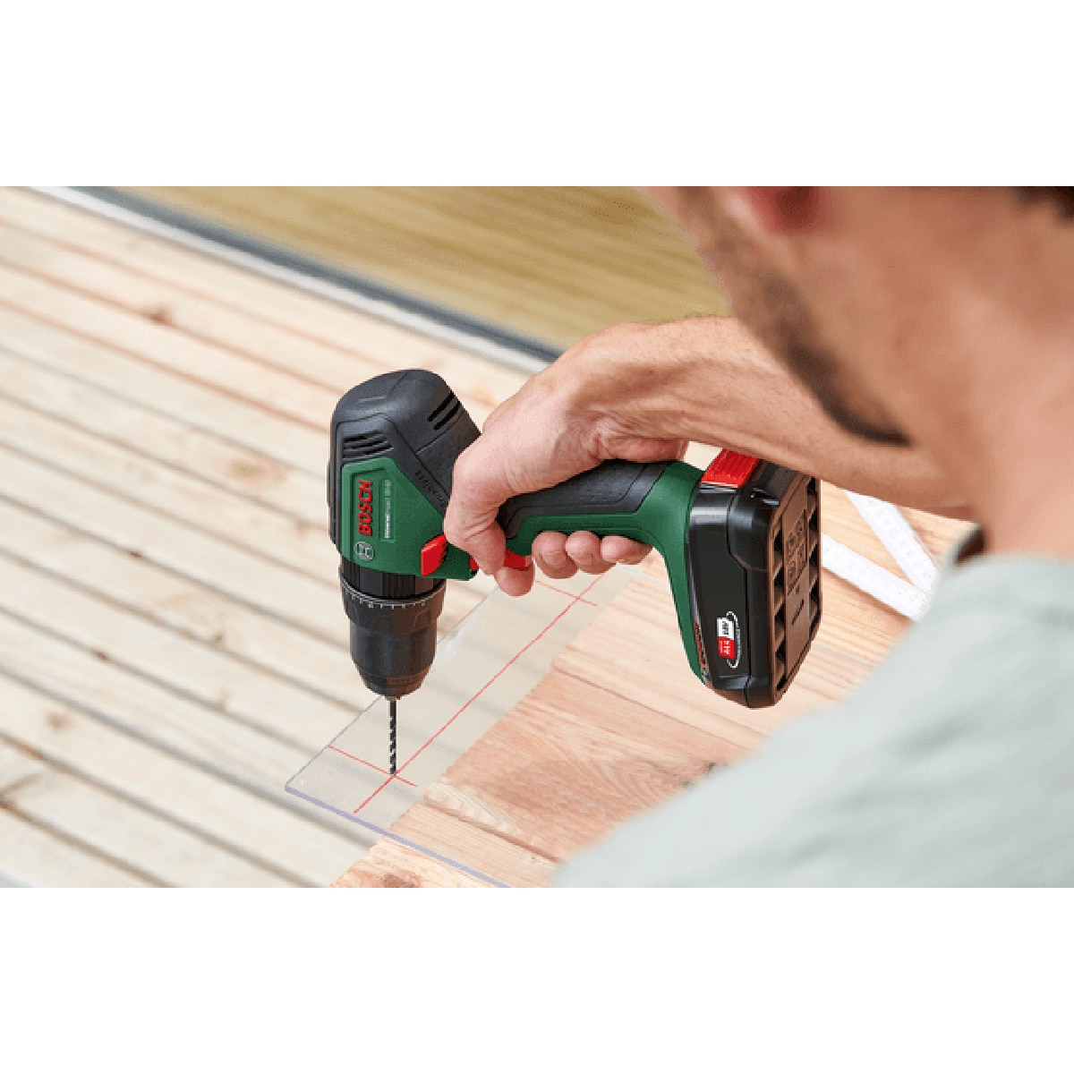 Taladro Percutor a Batería Universal Impact 18 V Power For All Verde / Negro-8