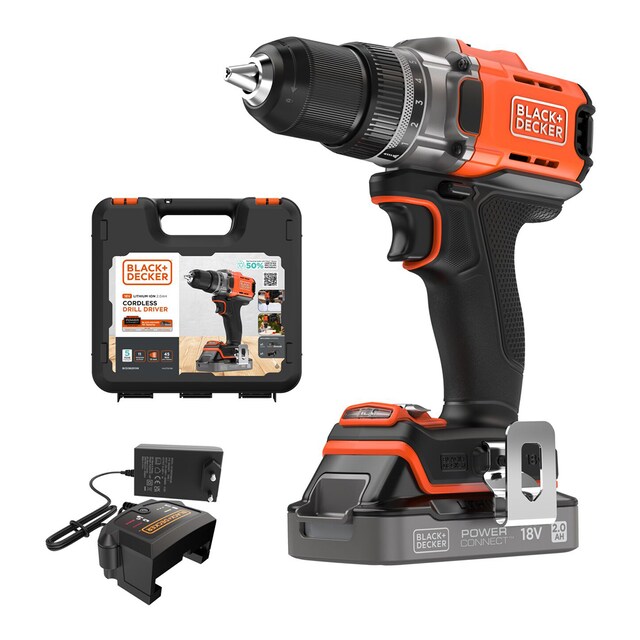 Imagen 0 de Taladro Atornillador 18V con 1 Batería 2Ah + Cargador y Maletín