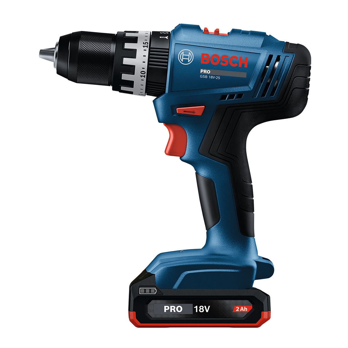 Taladro percutor a batería BOSCH PROFESSIONAL 18V - 1 Batería 2,0 Ah - Maletín. 56Nm Azul-3