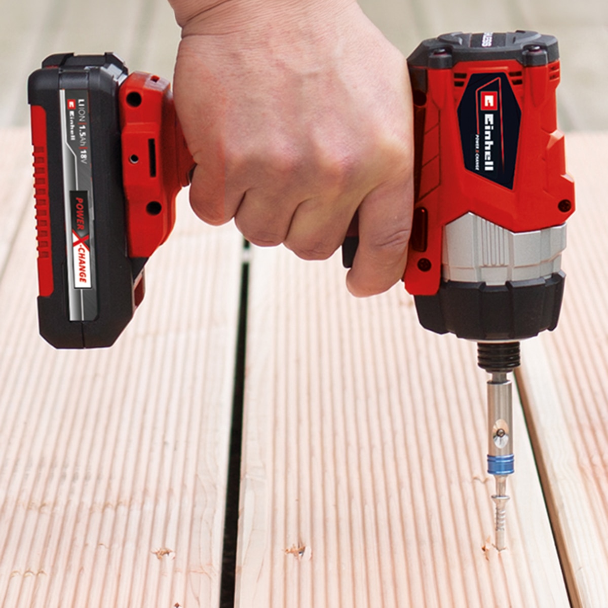 Llave de impacto Einhell TE-CI 18/1 Li - Solo Rojo-7