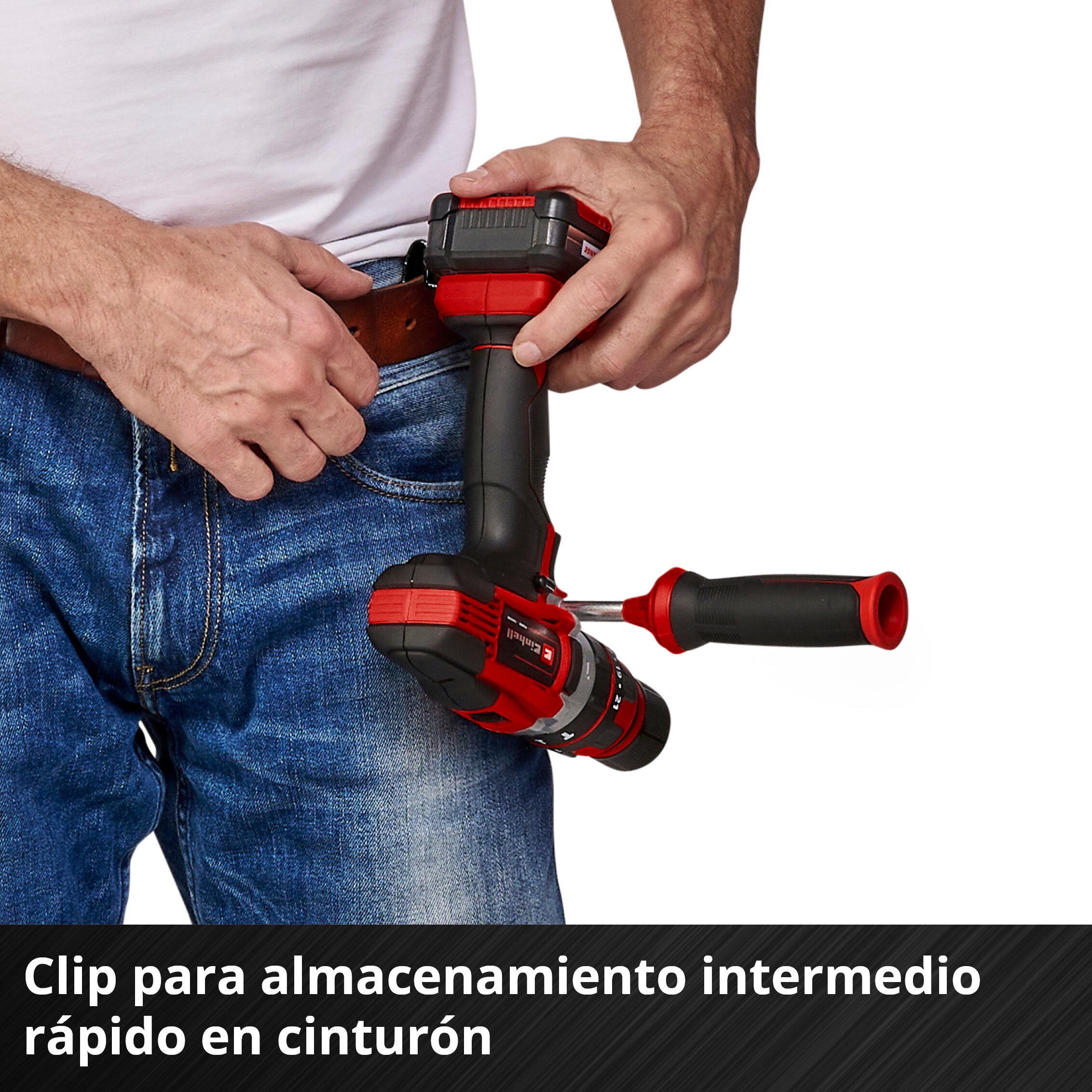 Taladro sin cable percutor Einhell TE-CD 18/48 Li-i Solo sin batería Rojo-5