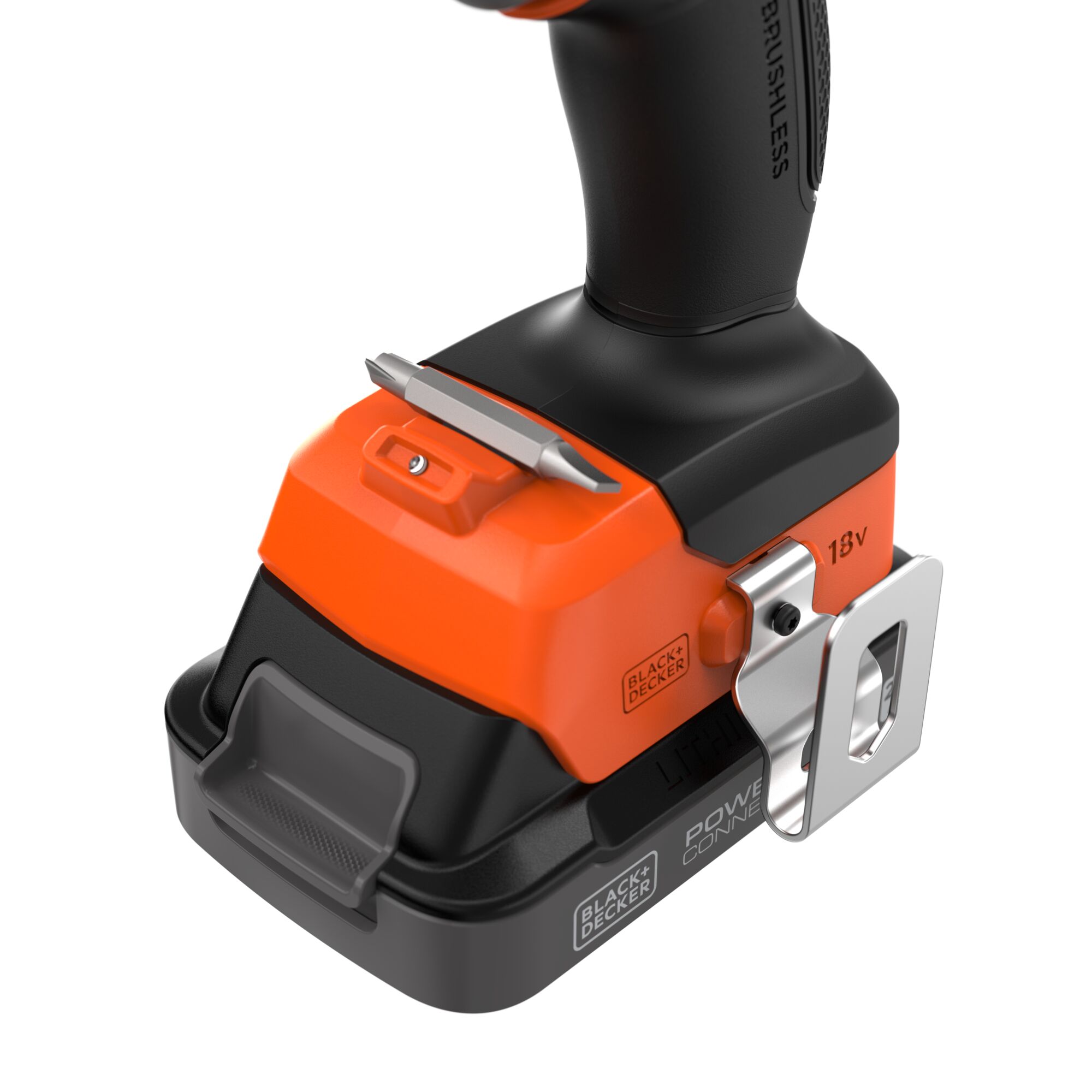 Berbequim de Percussão Black&Decker sem Escovas, 18 V, 2x2,5 Preto / Laranja-4