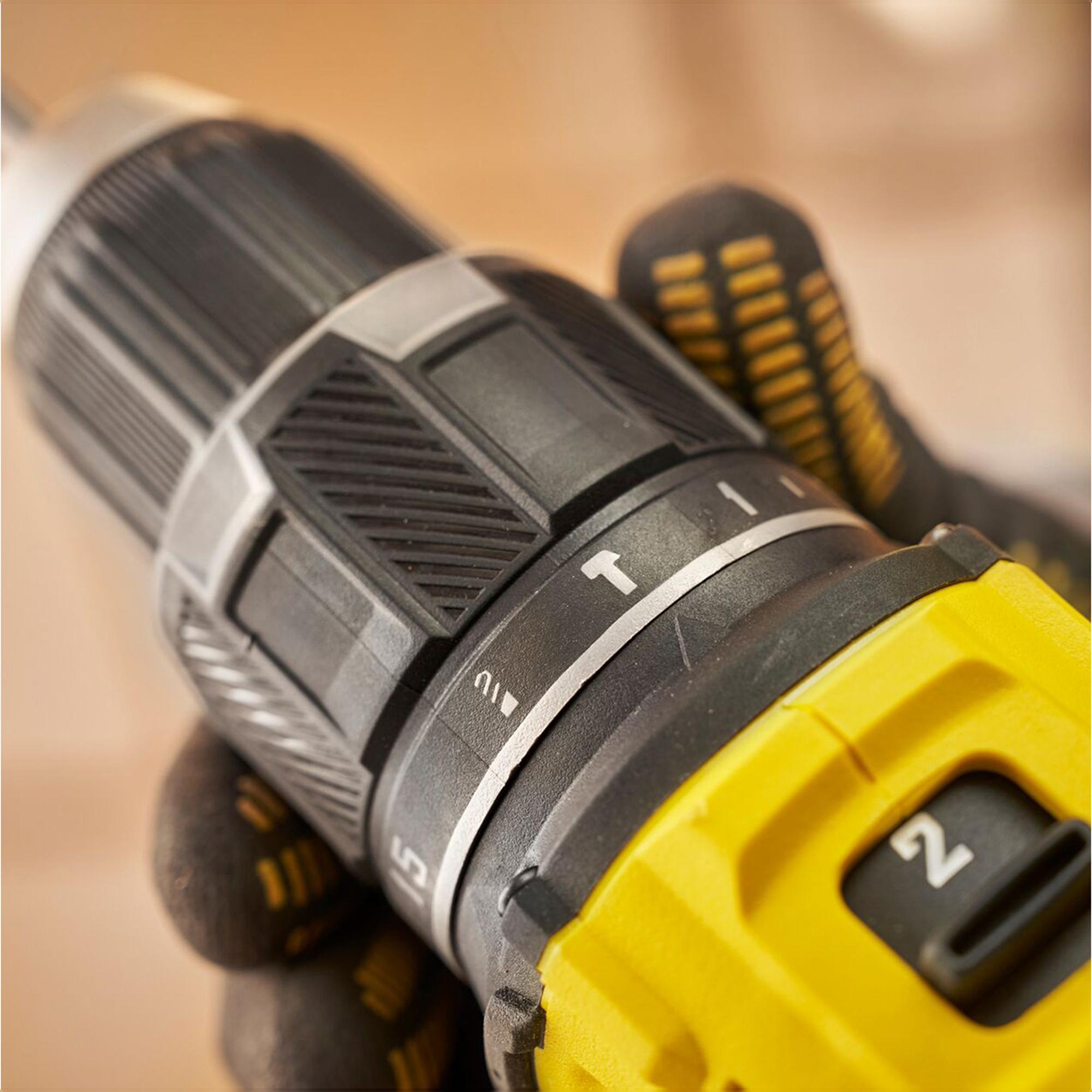 Taladro Percutor Stanley Brushless 18V 2x2 Ah Prostack Amarillo / Negro-5