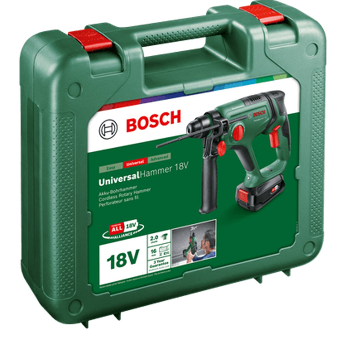 Martillo Perforador a Batería UniversalHammer 18V Verde / Negro-3