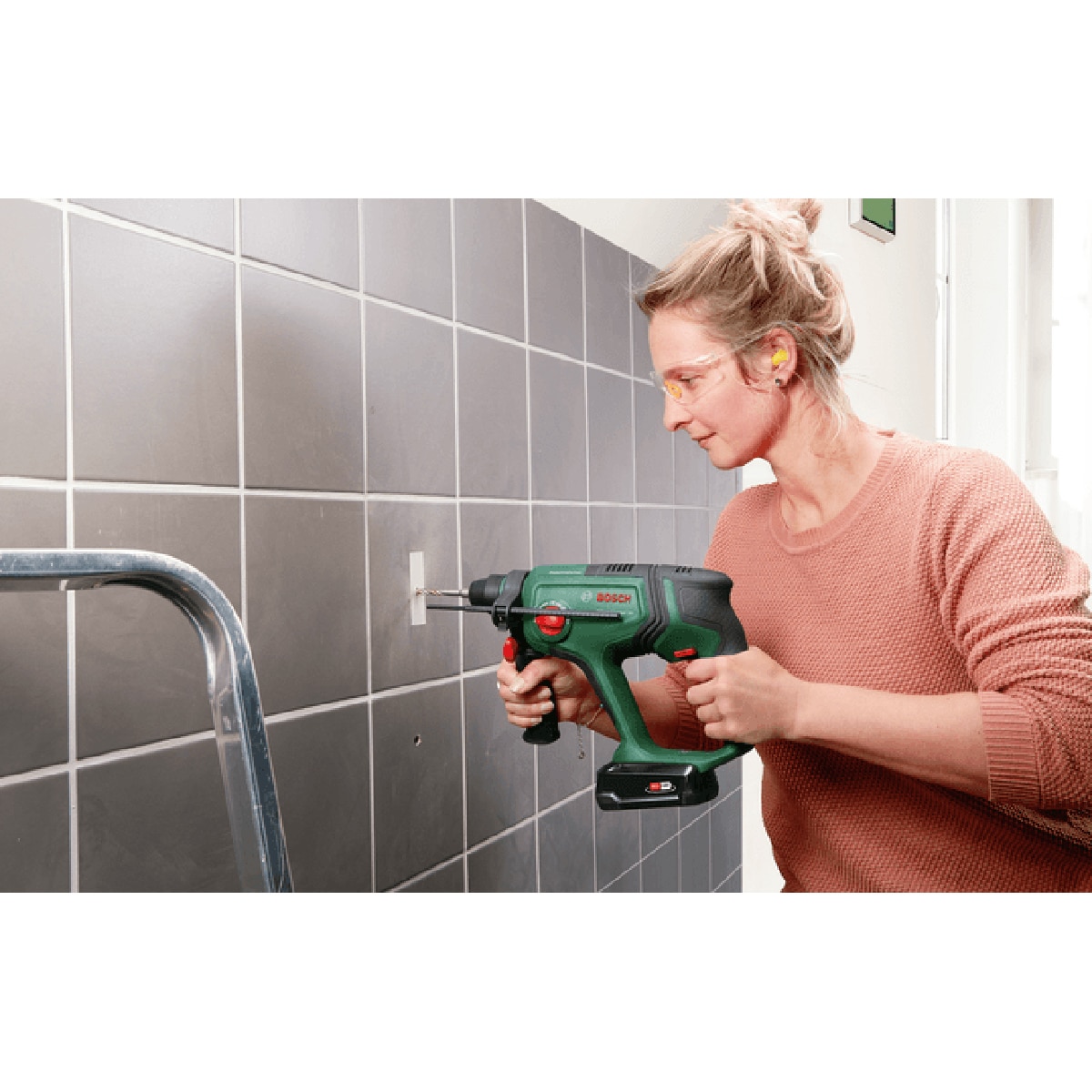 Martillo Perforador a Batería UniversalHammer 18V Verde / Negro-9