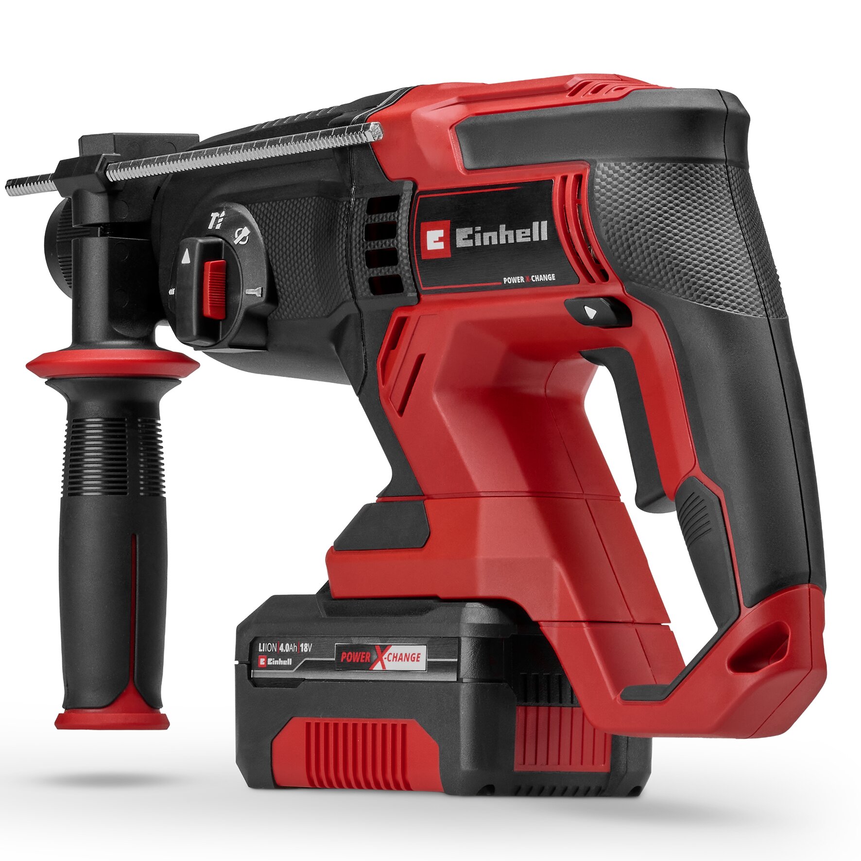 Martillo percutor neumático Einhell TE-HD 18/20 Li (1x4.0Ah) Rojo-4