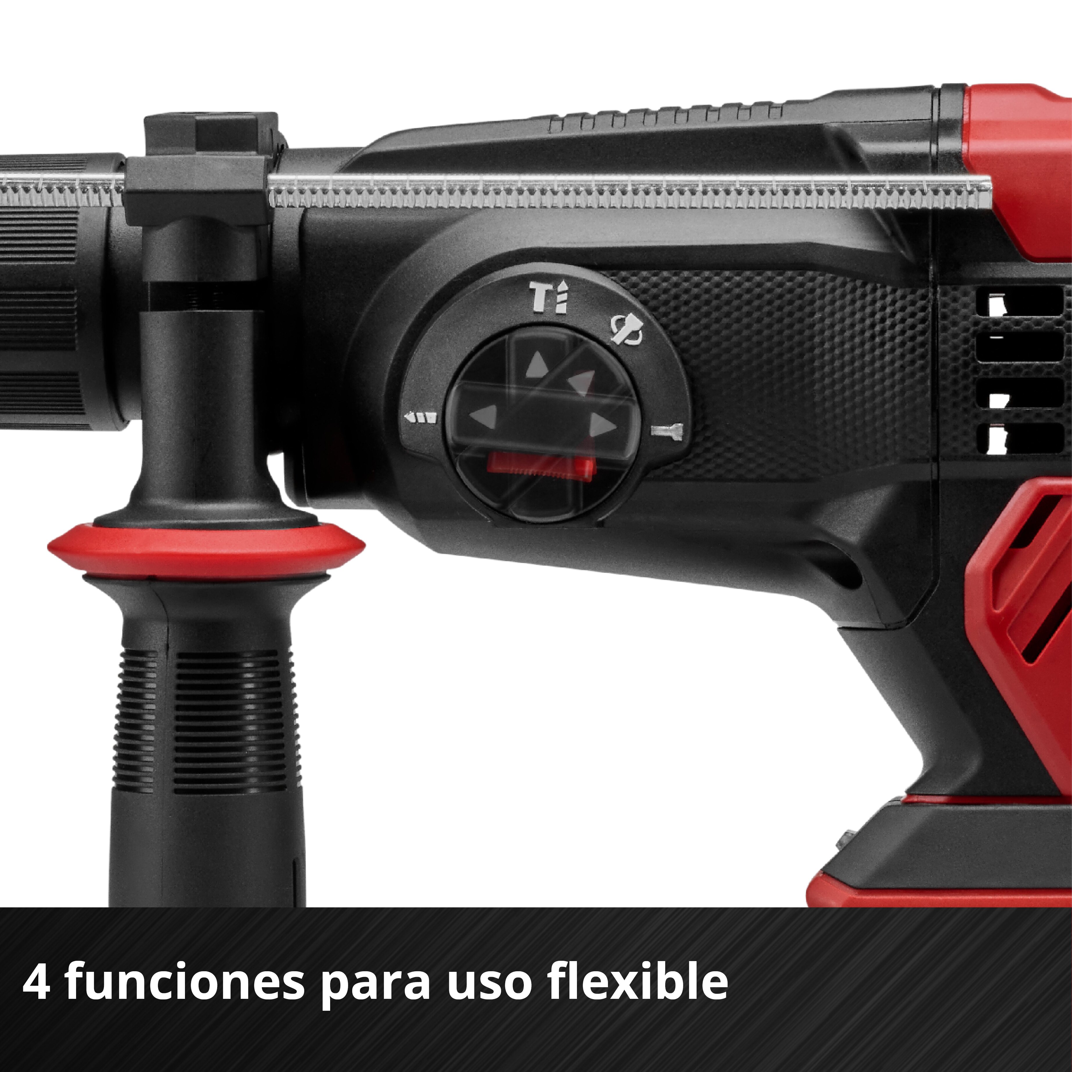 Martillo percutor neumático Einhell TE-HD 18/20 Li (1x4.0Ah) Rojo-6