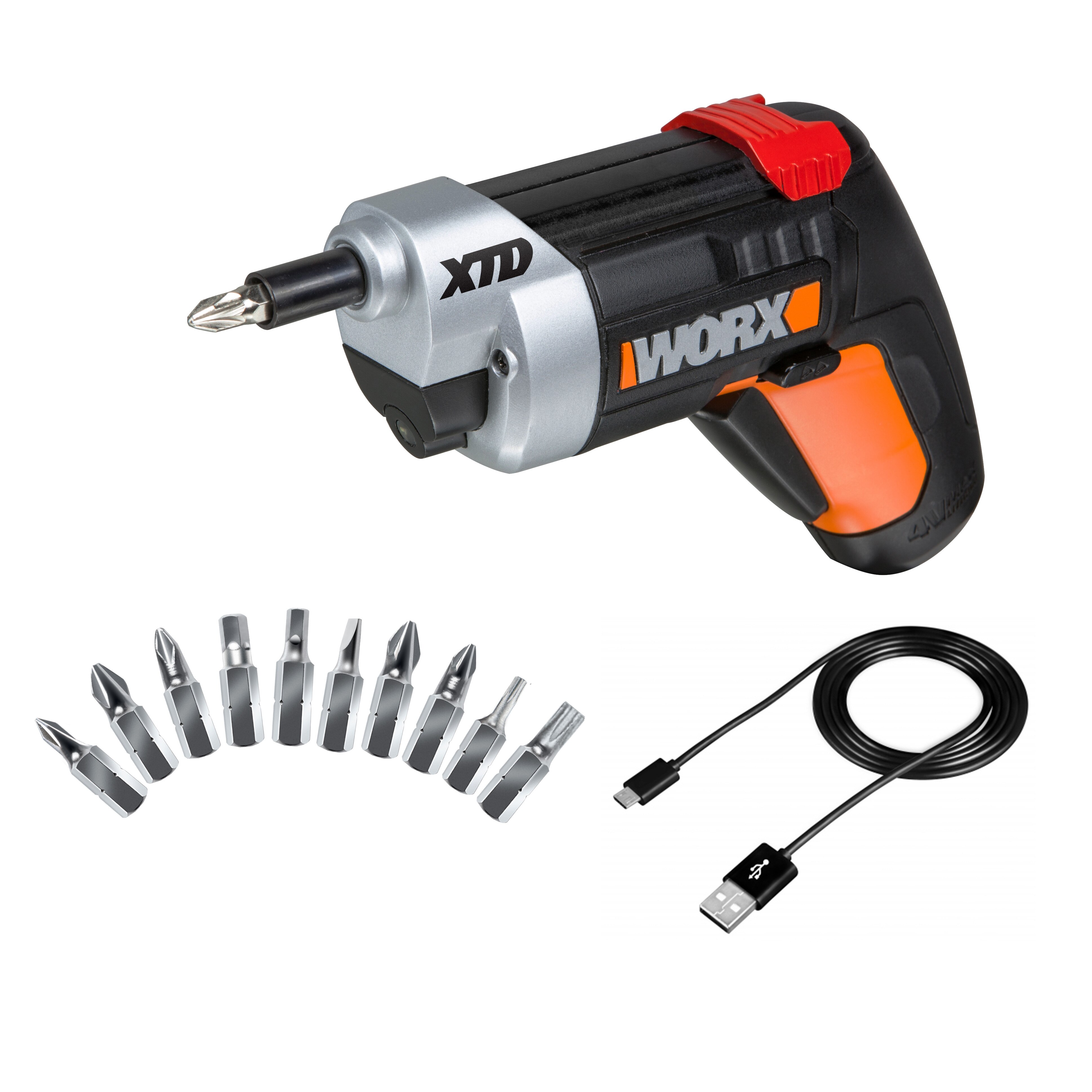 Worx – Atornillador Eléctrico Extensible a Batería 4 V WX252.2.