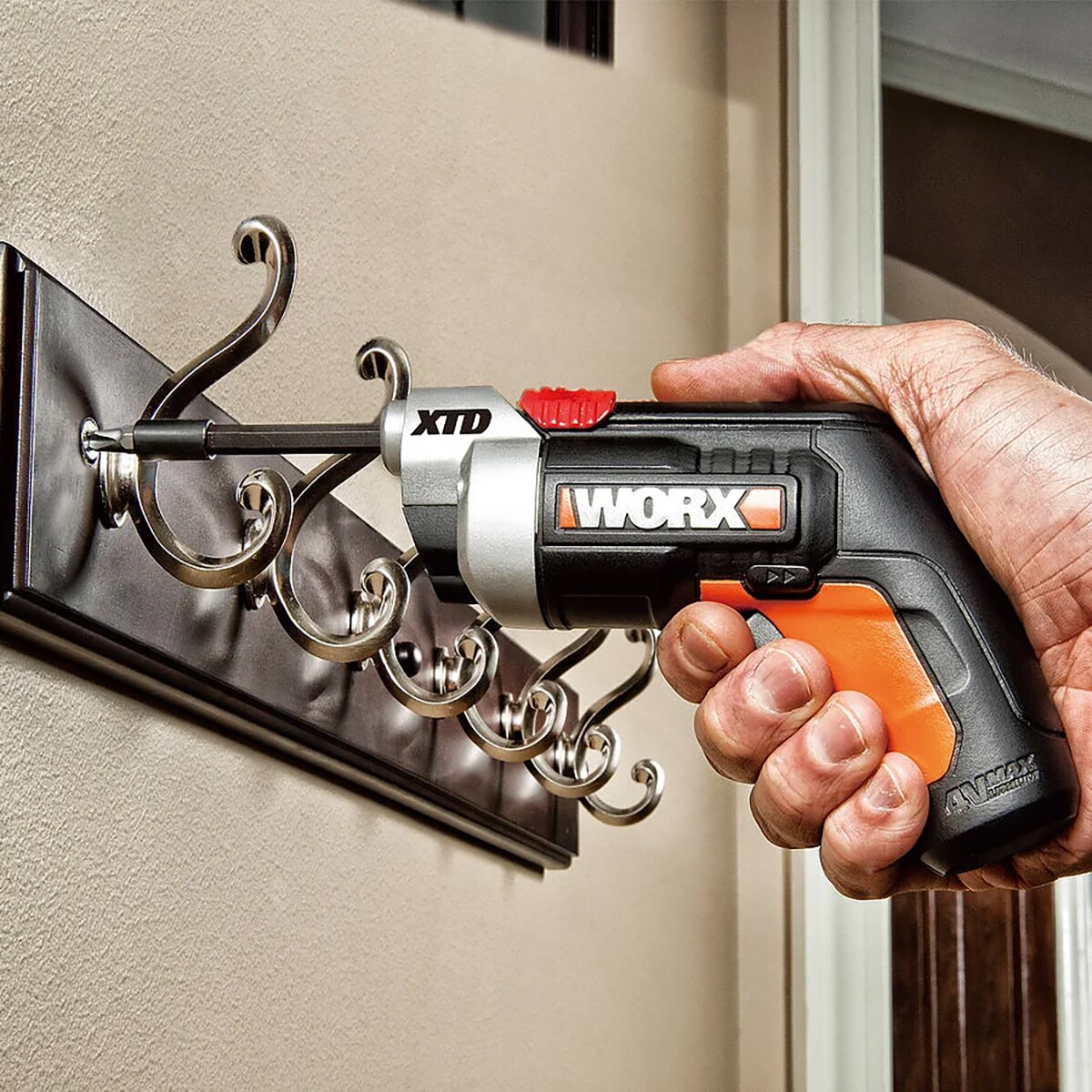 Atornillador Eléctrico Extensible a Batería 4 V WX252.2 Negro / Naranja-9