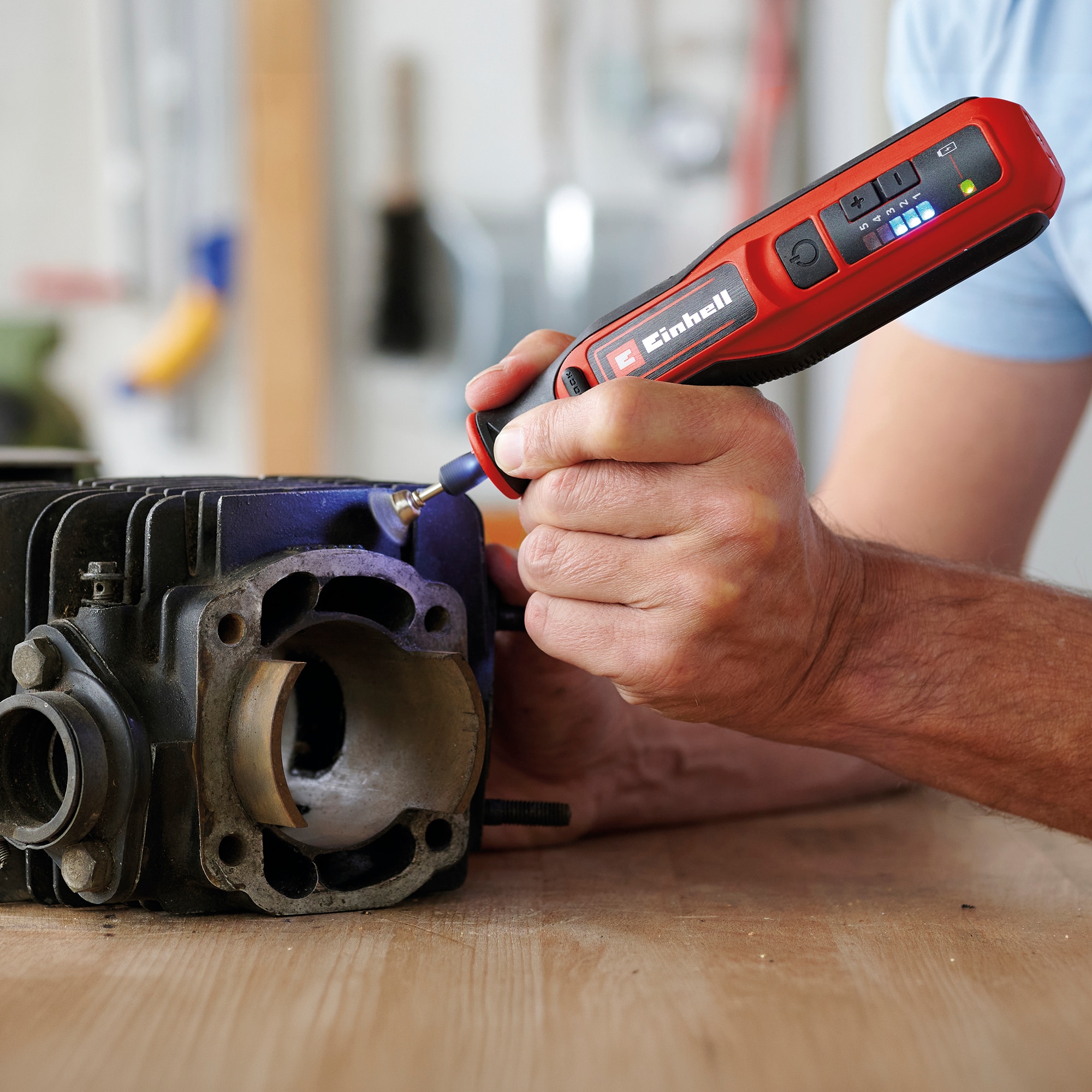 Mini Taladro de batería Einhell TE-MT 7,2 Li Rojo-8