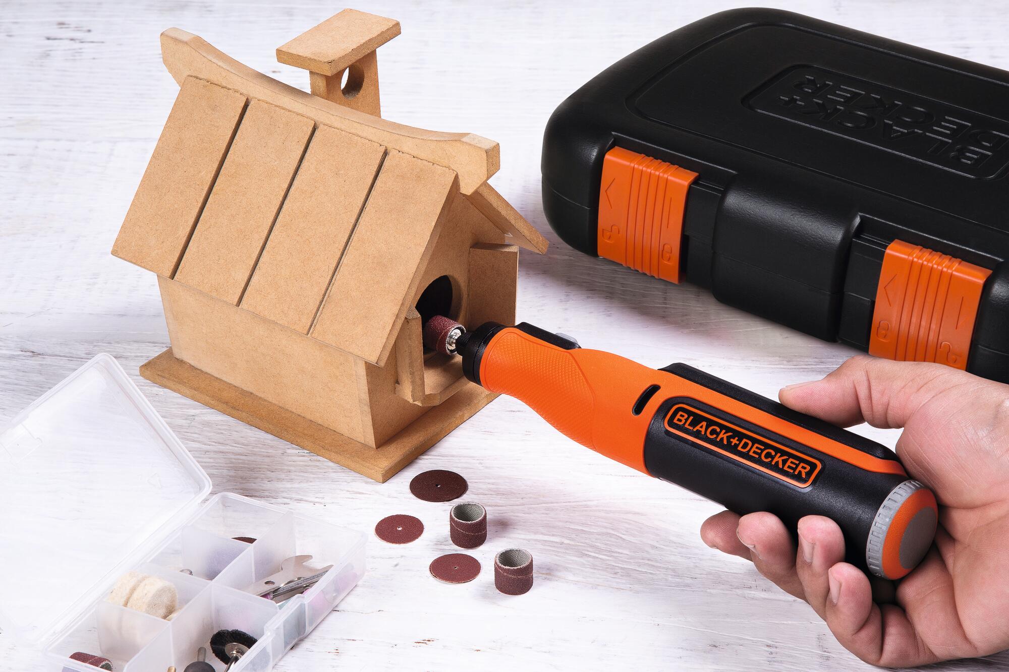 Multiherramienta Eléctrica + Accesorios Naranja / Negro-9