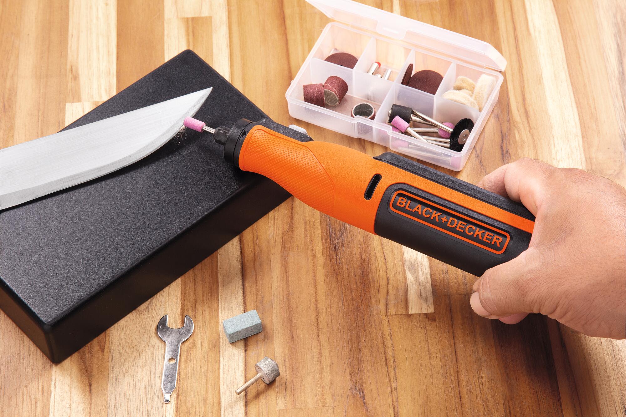 Multiherramienta Eléctrica + Accesorios Naranja / Negro-11