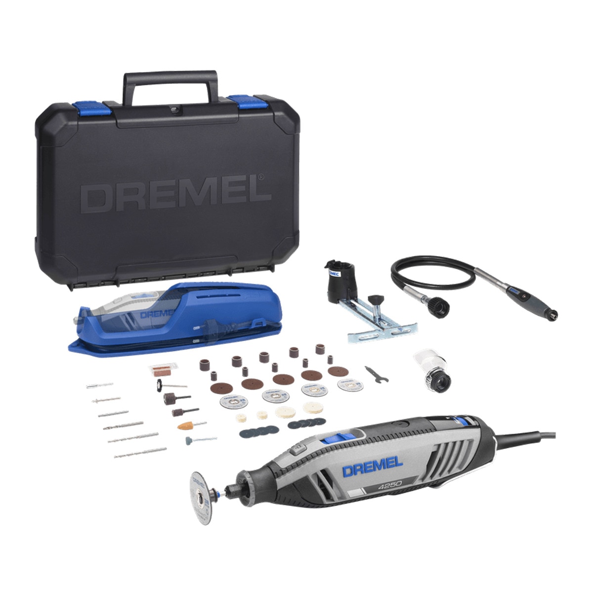 Mini Herramienta Eléctrica DREMEL 4250 750 W + 3 Complementos + 45 accesorios Gris-1