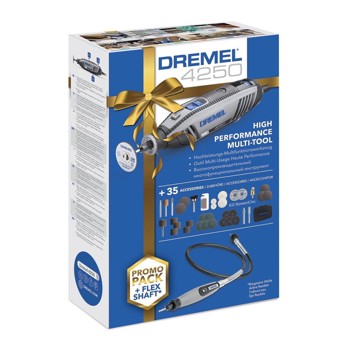 Mini Herramienta Eléctrica DREMEL 4250 750 W + 3 Complementos + 45 accesorios Gris-3