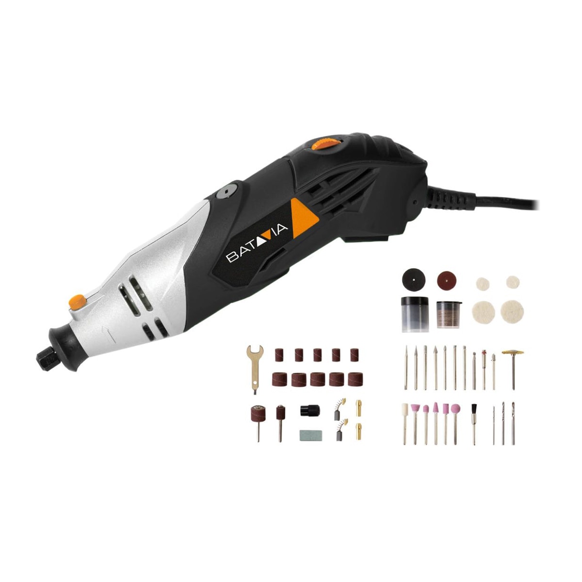 BATAVIA – Mini-Herramienta Rotativa 170 W + 125 Pzs.