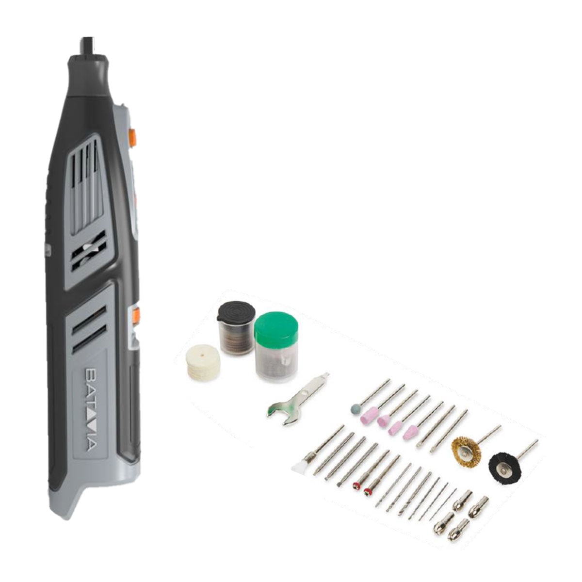 BATAVIA – Mini Herramienta Rotativa 12V + 75 Accesorios.