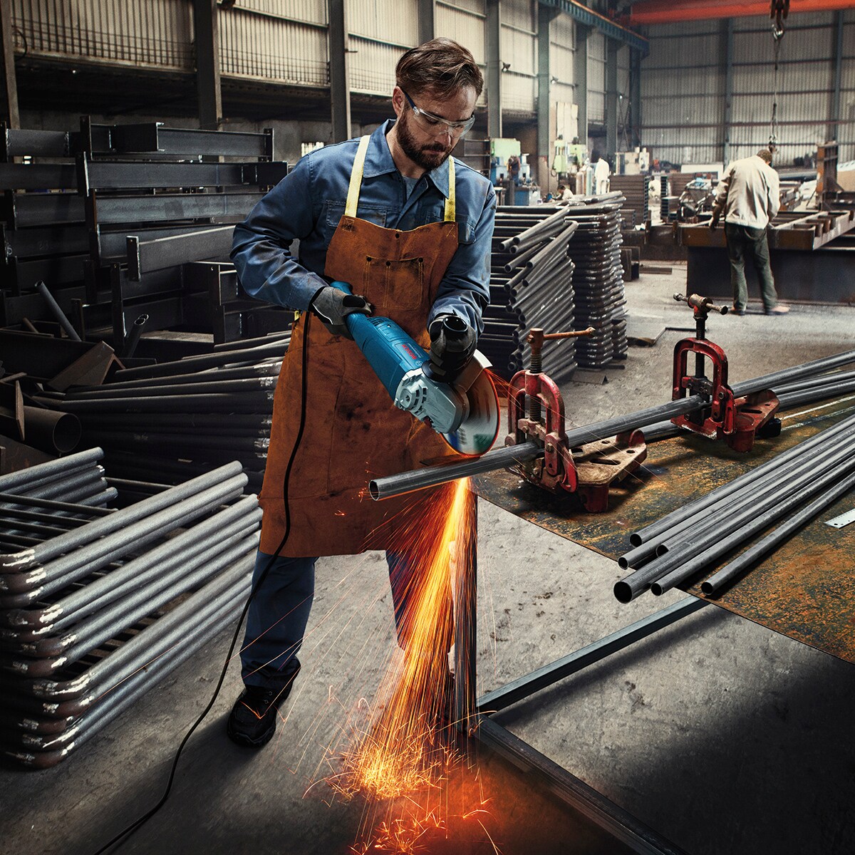 Amoladora Angular con cable a red eléctrica 2000 W GWS 20-230 Ø 230 mm Azul-2