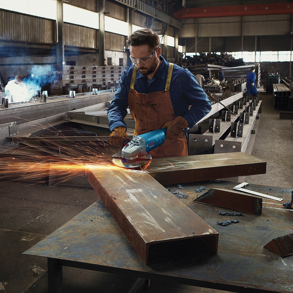 Amoladora Angular con cable a red eléctrica 2000 W GWS 20-230 Ø 230 mm Azul-3