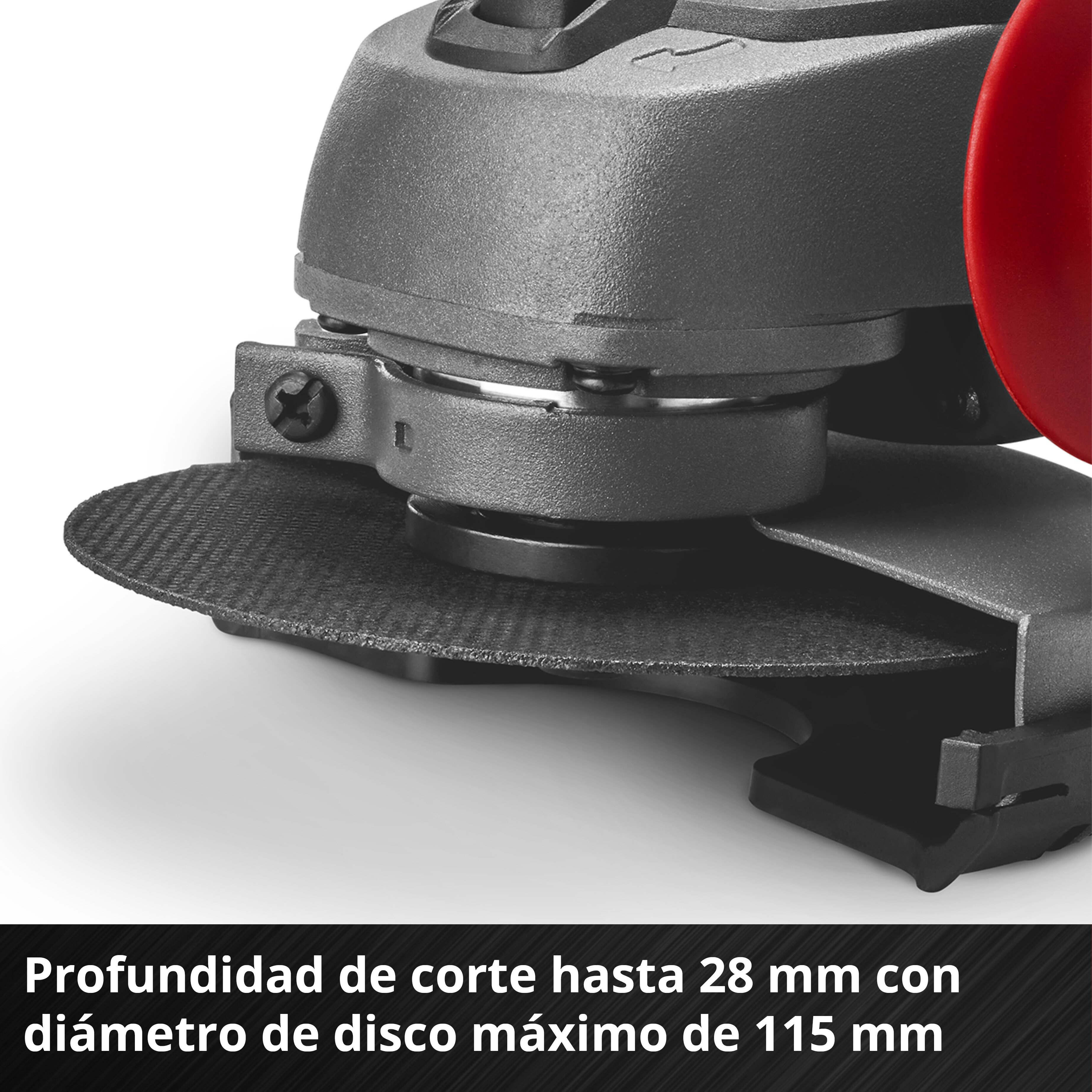 Amoladora Einhell TC-AG 18/115 Li (1x4,0Ah) Rojo-4