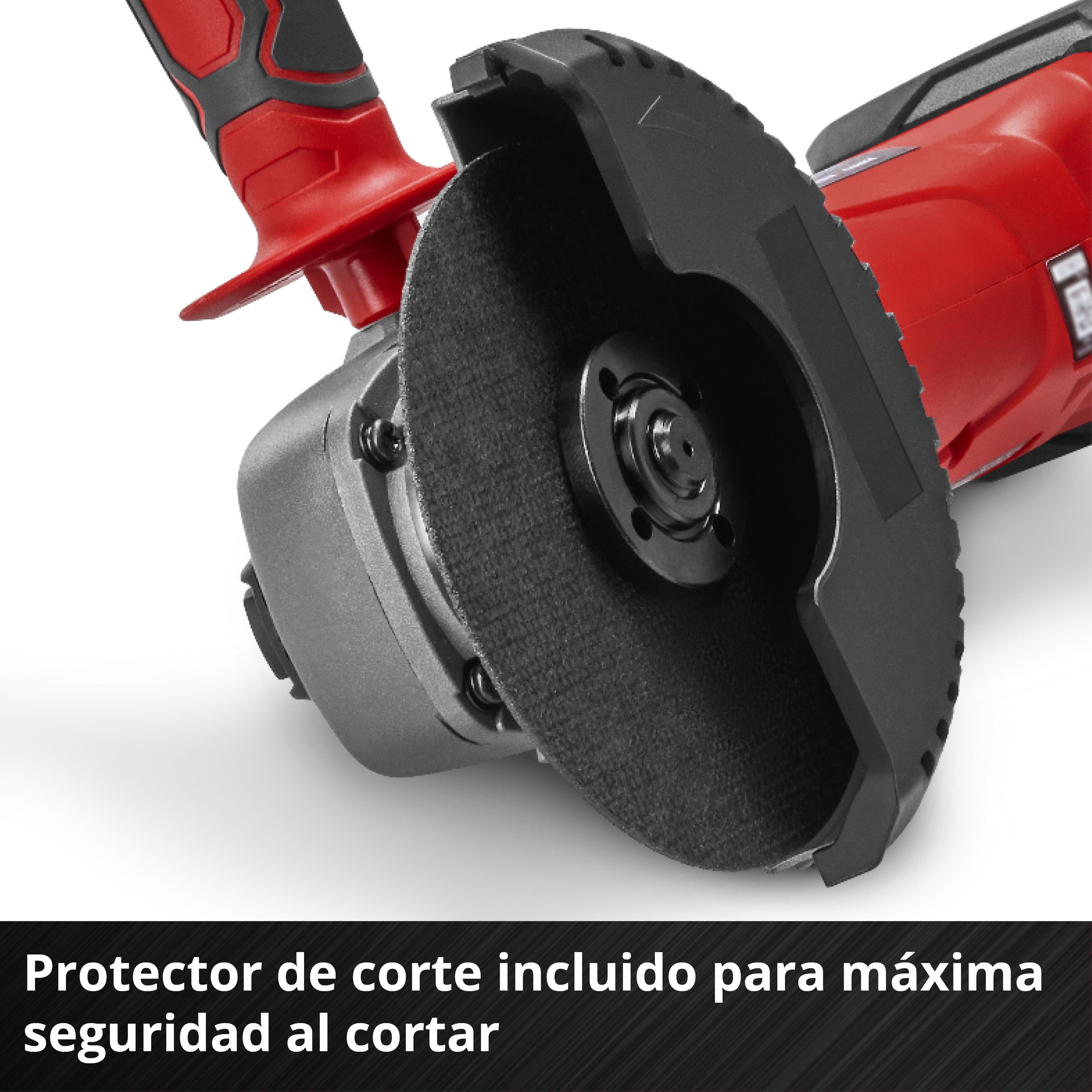 Amoladora Einhell TC-AG 18/115 Li (1x4,0Ah) Rojo-7