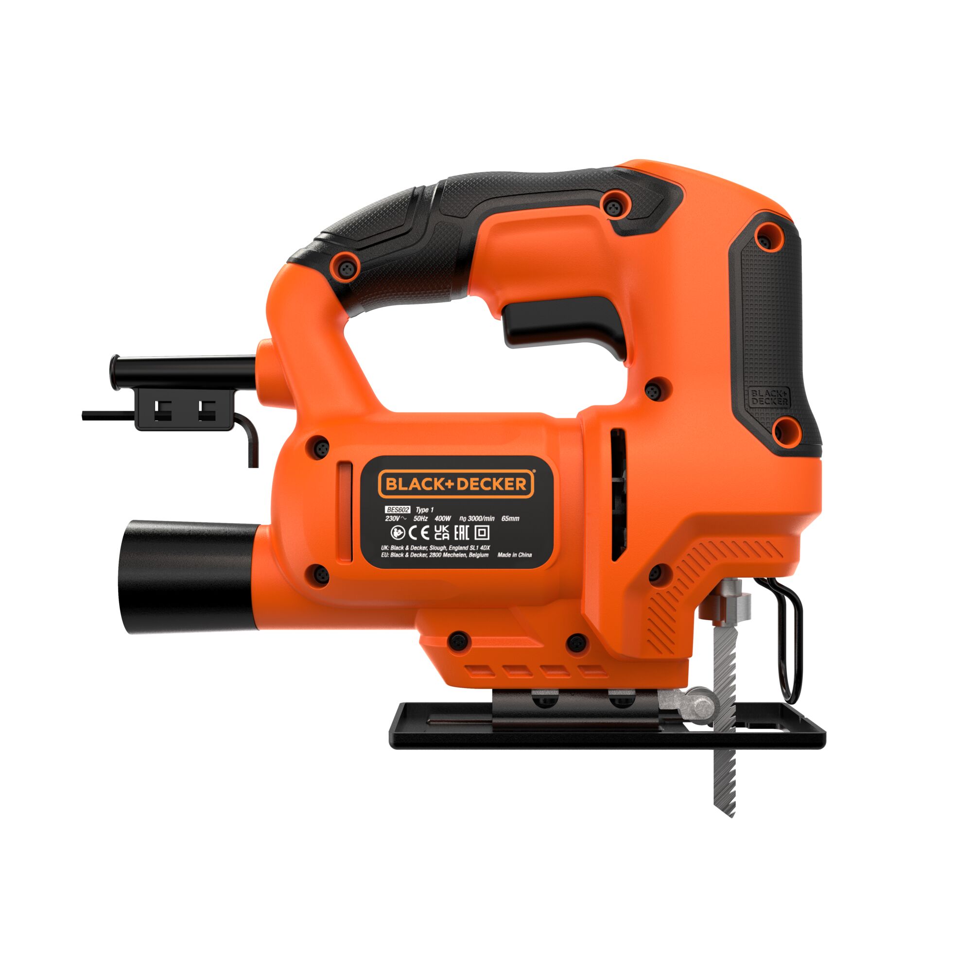 Sierra Caladora Eléctrica a red con cable 400 W BES602-QS Negro / Naranja-4