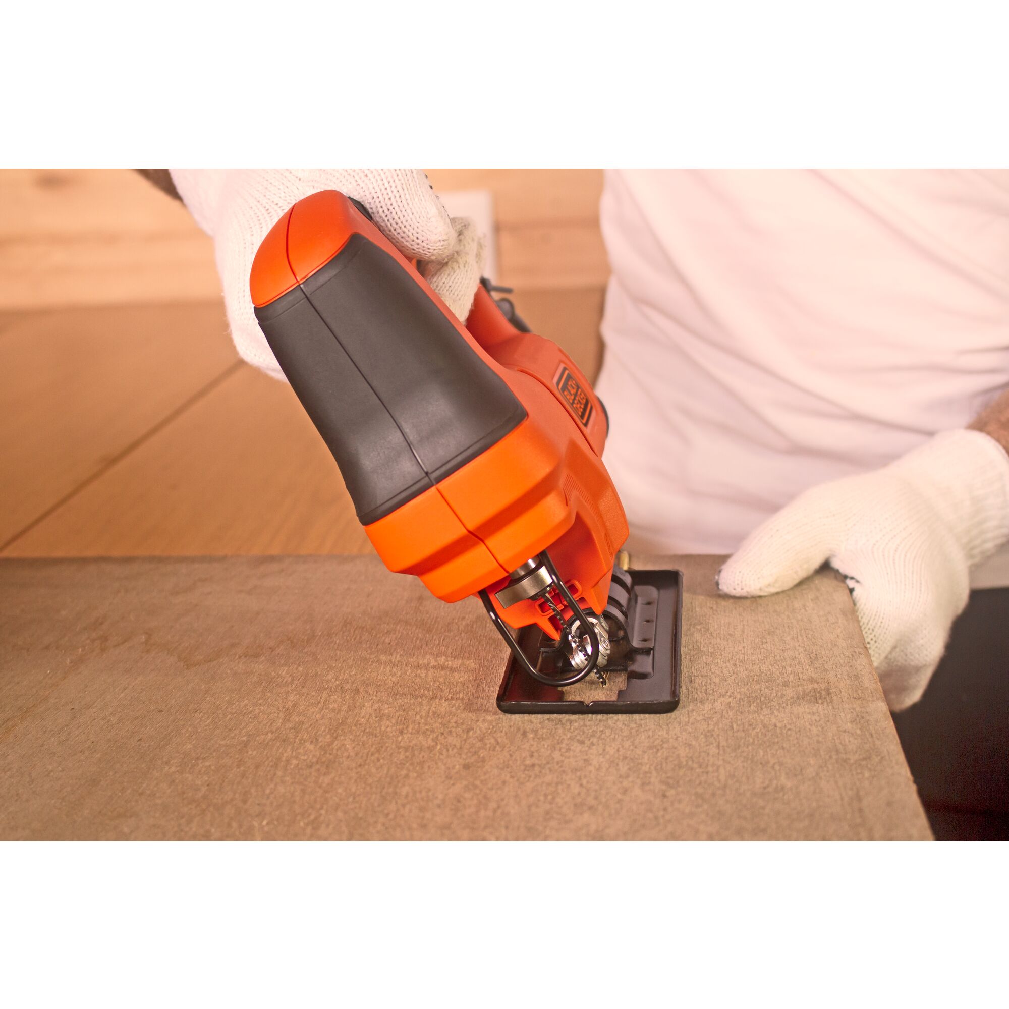 Sierra Caladora Eléctrica a red con cable 400 W BES602-QS Negro / Naranja-8