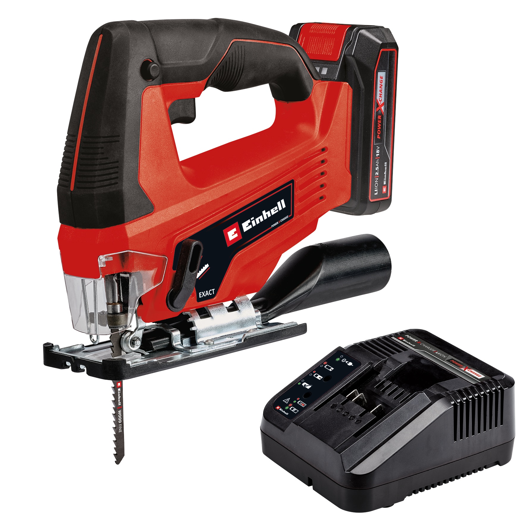 Imagen 0 de Caladora batería Einhell TC-JS 18/70 Li (1x 2.5 Ah)