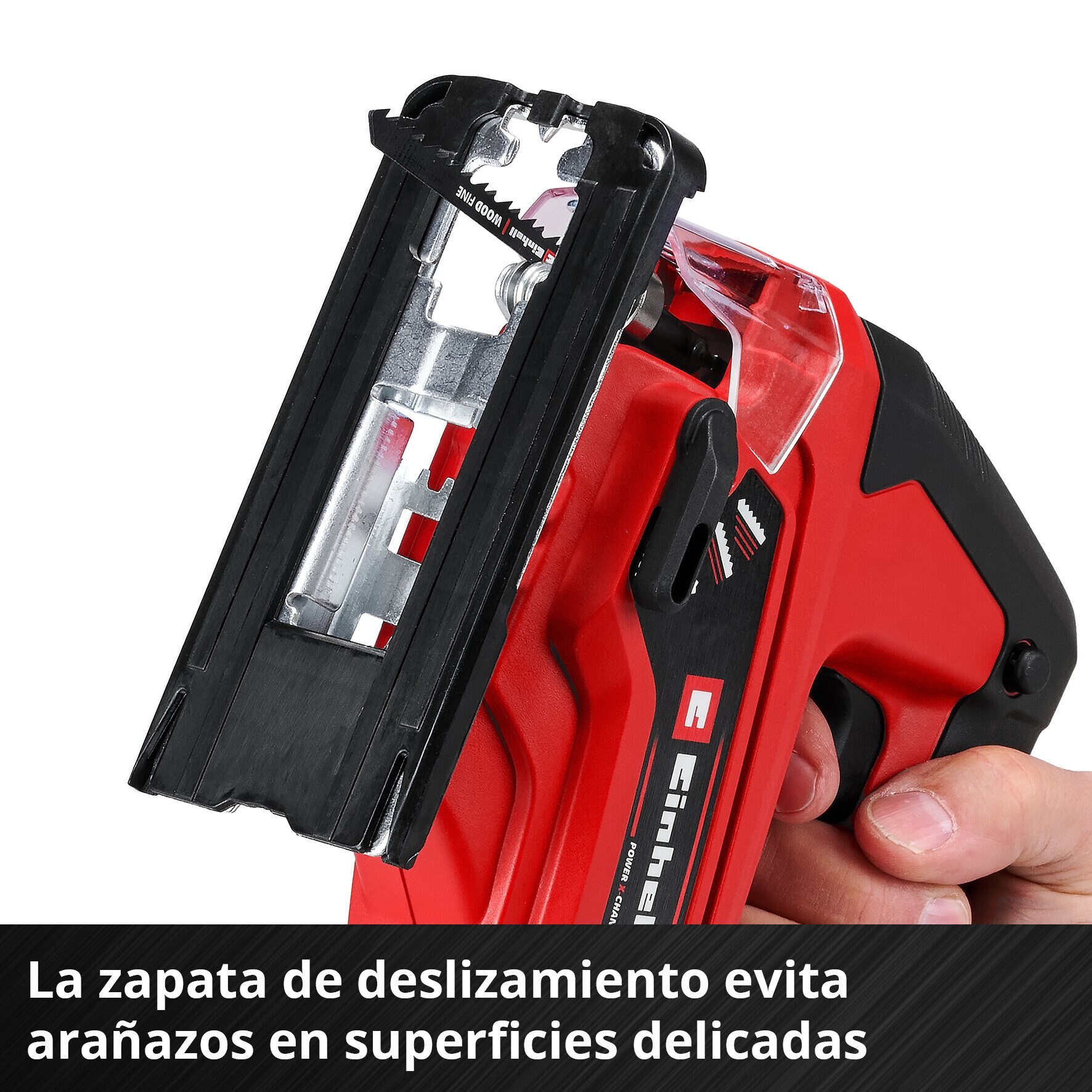 Caladora batería Einhell TC-JS 18/70 Li (1x 2.5 Ah) Rojo-8