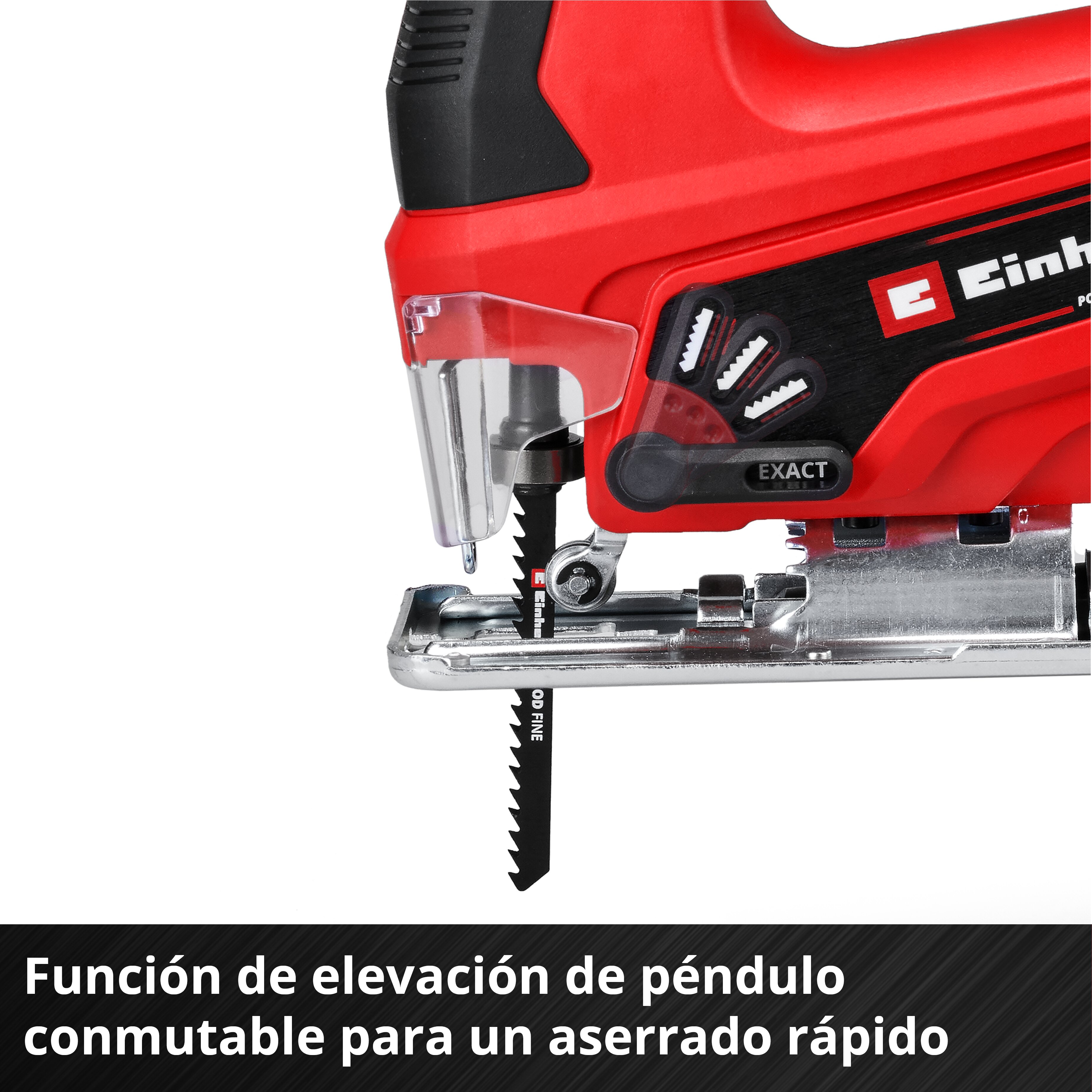 Caladora batería Einhell TC-JS 18 Li - Solo sin batería Rojo-5