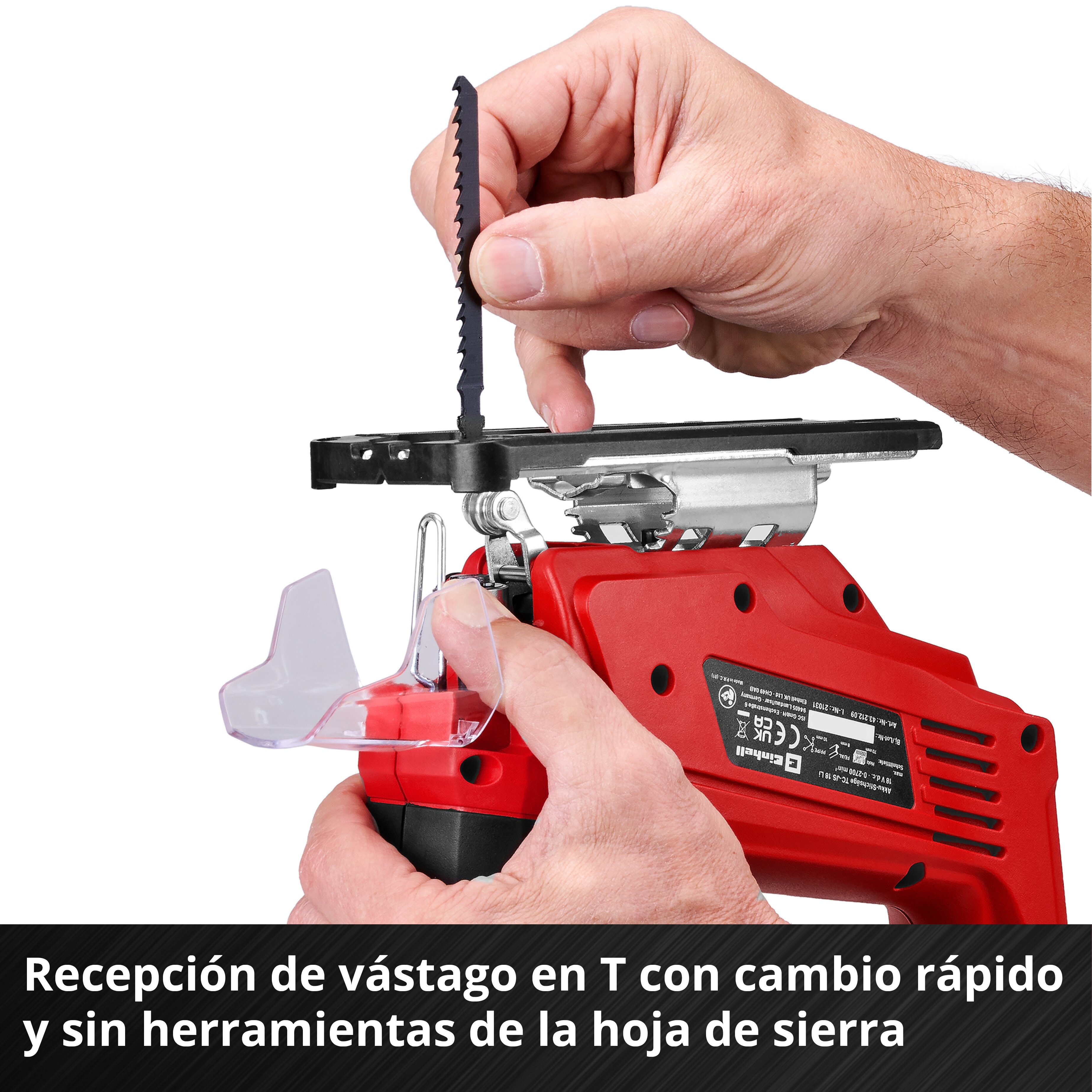 Caladora batería Einhell TC-JS 18 Li - Solo sin batería Rojo-7