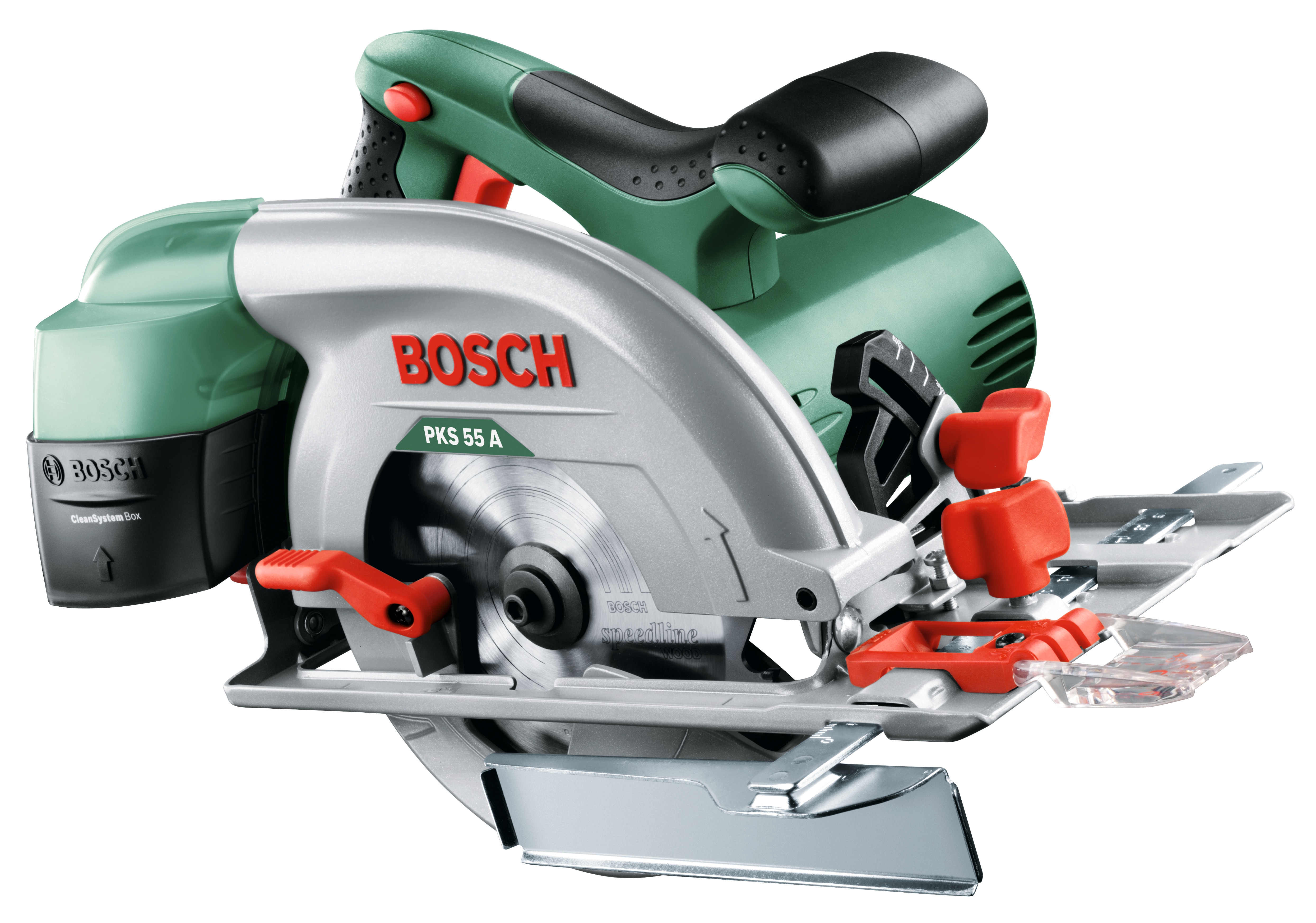 Bosch – Sierra Circular Portátil Eléctrica a red 1200 W Ø 116 mm BOSCH PKS 55 A.