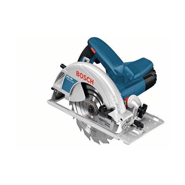 Sierra Circular Portátil Eléctrica a red 1400W Ø 190 mm BOSCH GKS 190 Azul / Negro-2