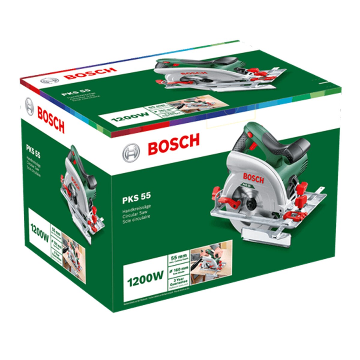 Serra Circular PKS 55 Verde / Preto-2