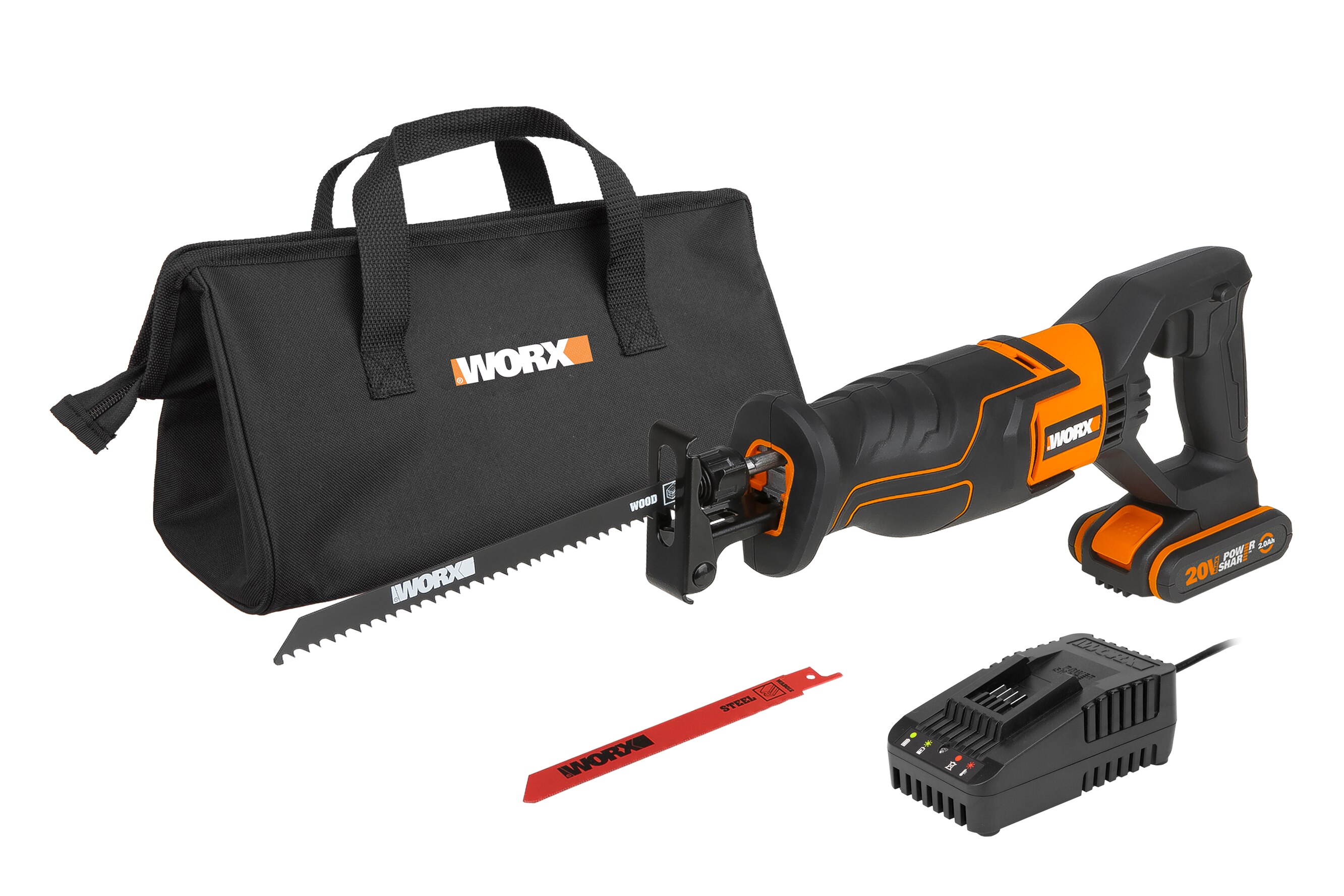 Worx – Sierra de Sable Eléctrica a Batería 20 V WX500 PowerShare.