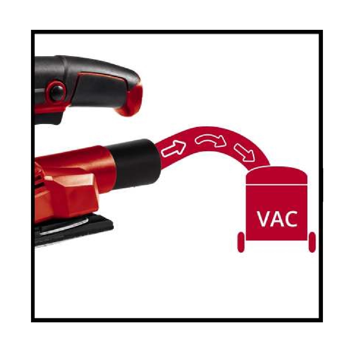 Lijadora Orbital Eléctrica con cable a red 150 W TE-OS 1520/1 Rojo / Negro-2