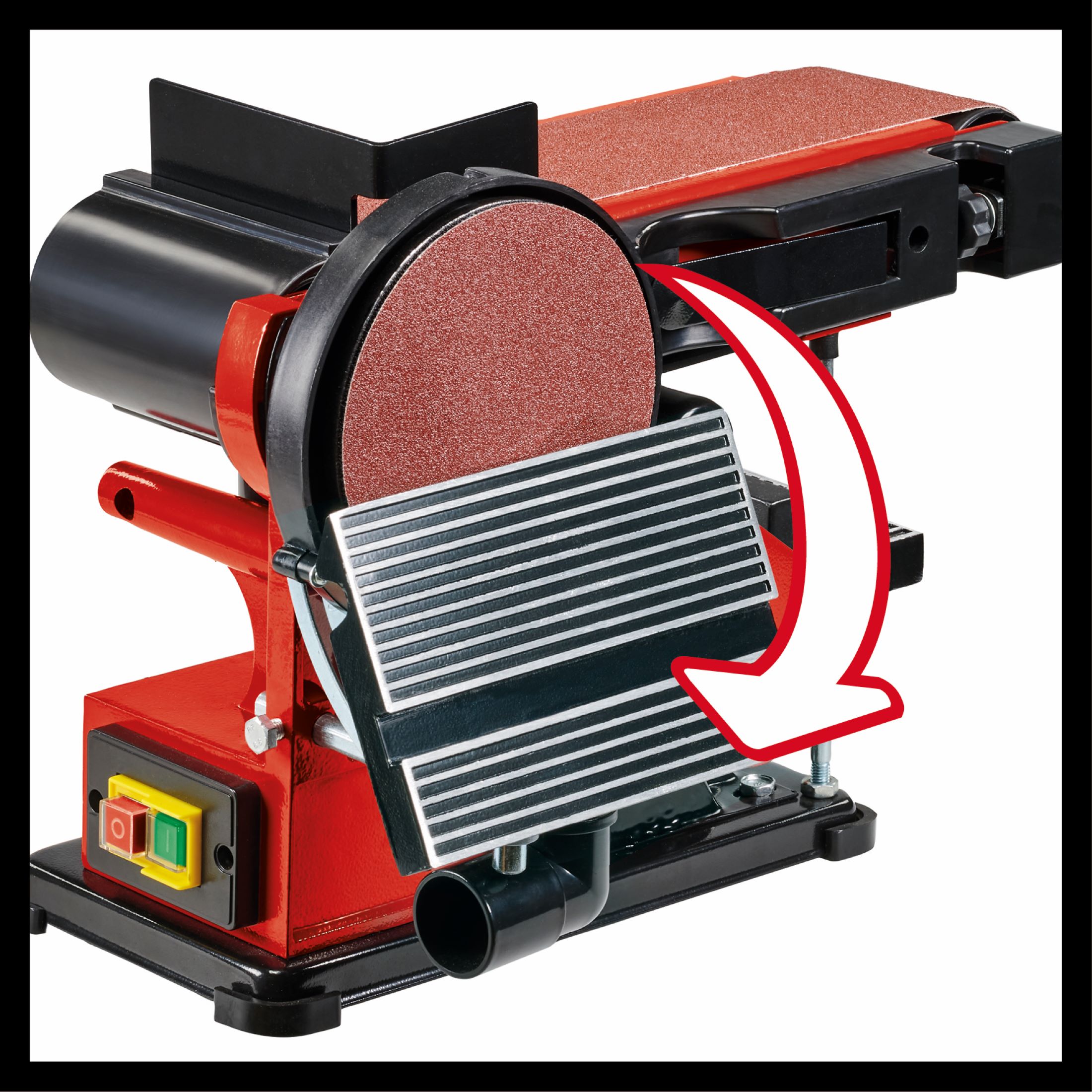 Lijadora de Banda y Plato Eléctrica con cable a red 300 W TC-US 380 Rojo / Negro-5