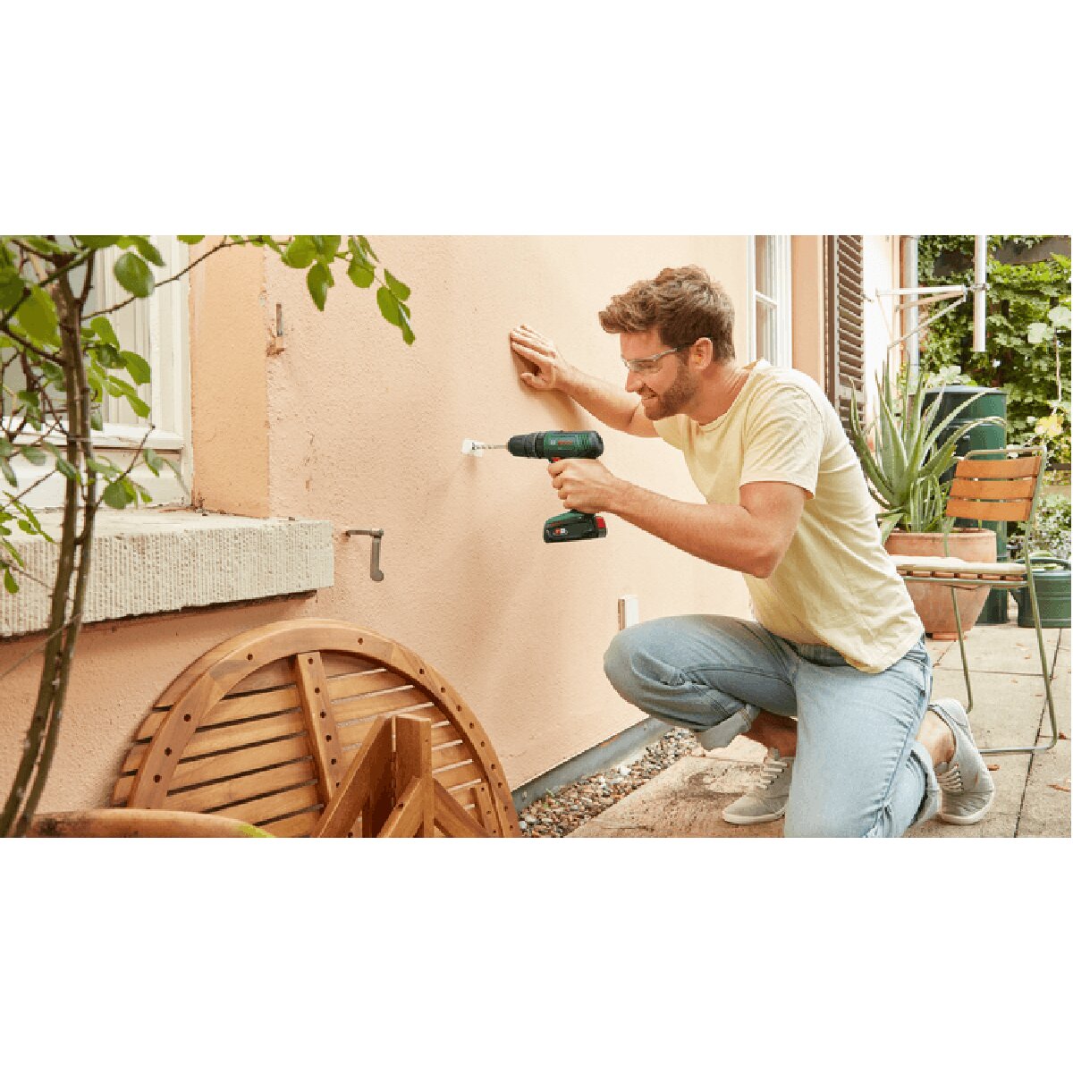 Taladro Percutor a Batería EasyImpact 18V con Batería y Cargador Verde / Negro-6