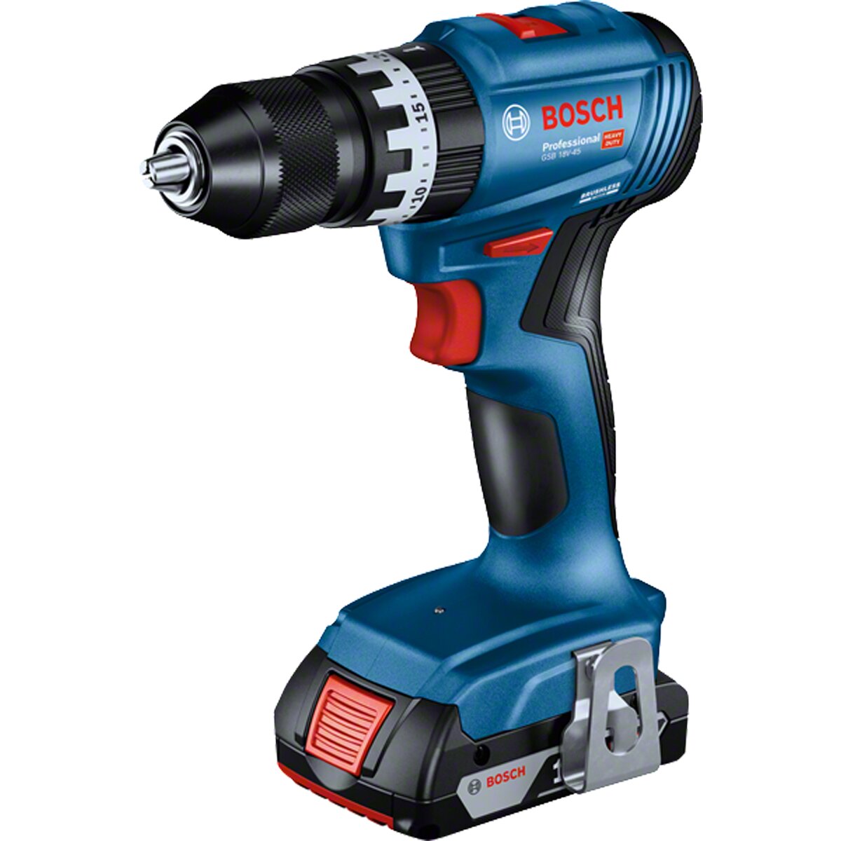 Taladro Percutor a Batería GSB 18V-45 Profesional Azul / Negro-2