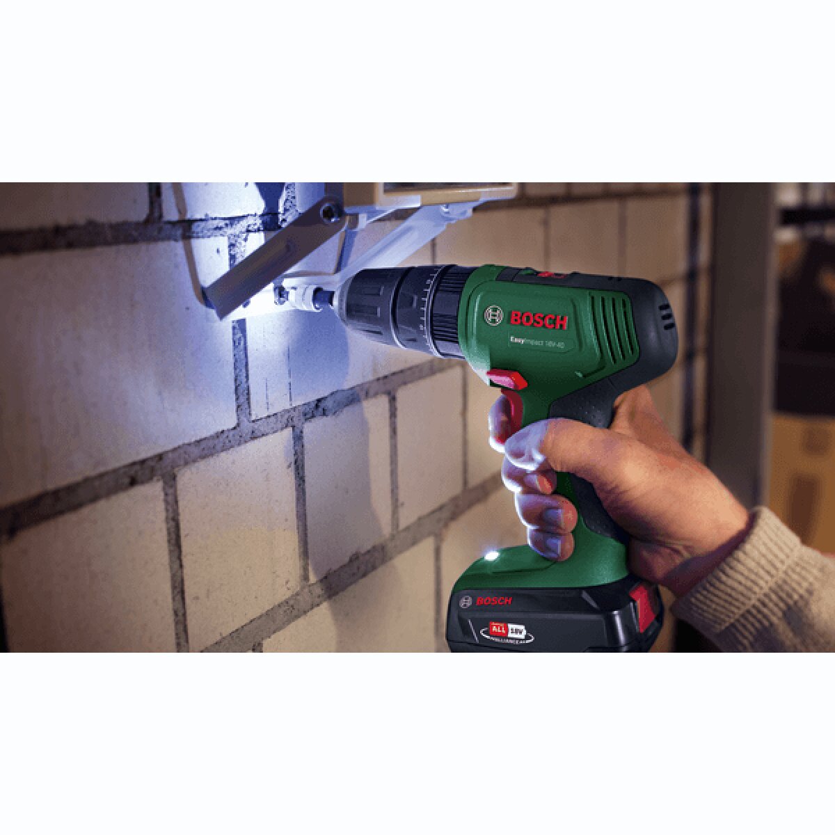Taladro Percutor Batería EasyImpact 18V sin Batería Verde / Negro-3