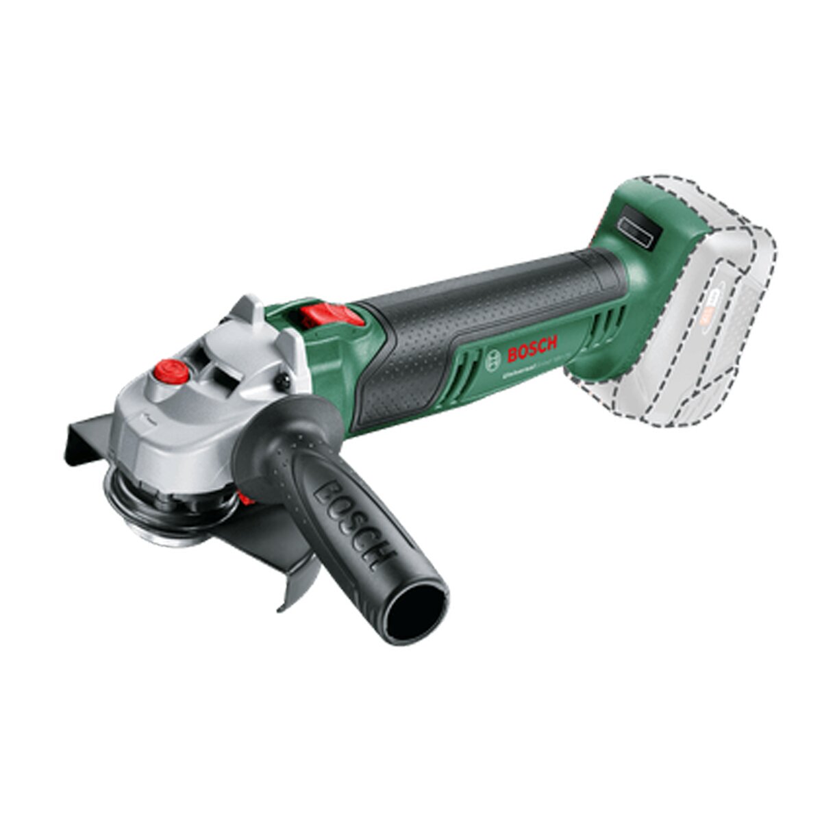 Amoladora Angular a Batería UniversalGrind 18V-75 sin Batería Verde / Negro-2