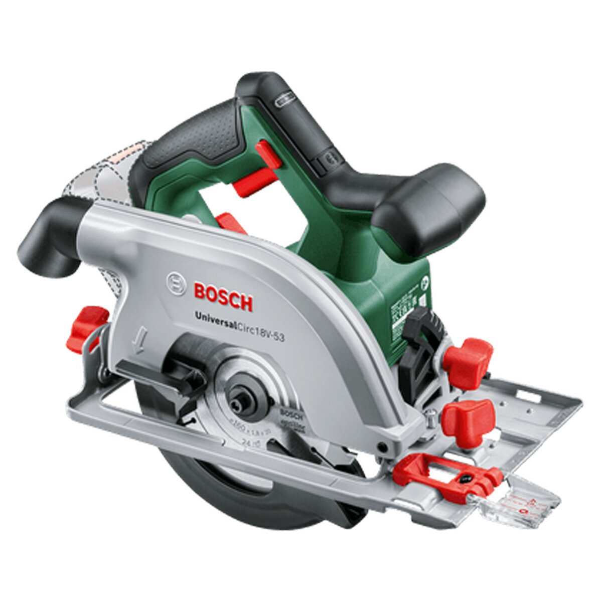 Bosch - Sierra Circular a Batería UniversalCirc 18V-53 sin Batería.