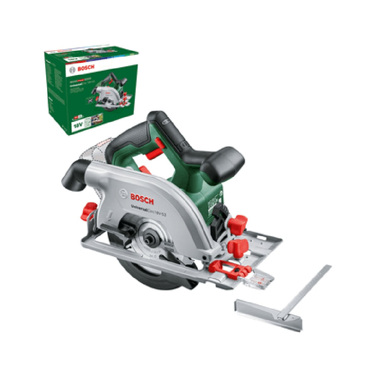 Sierra Circular a Batería UniversalCirc 18V-53 sin Batería Verde / Negro-9
