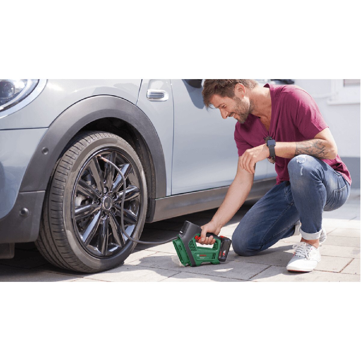 Bomba de Aire Comprimido a Batería UniversalPump 18V sin Batería Verde-2