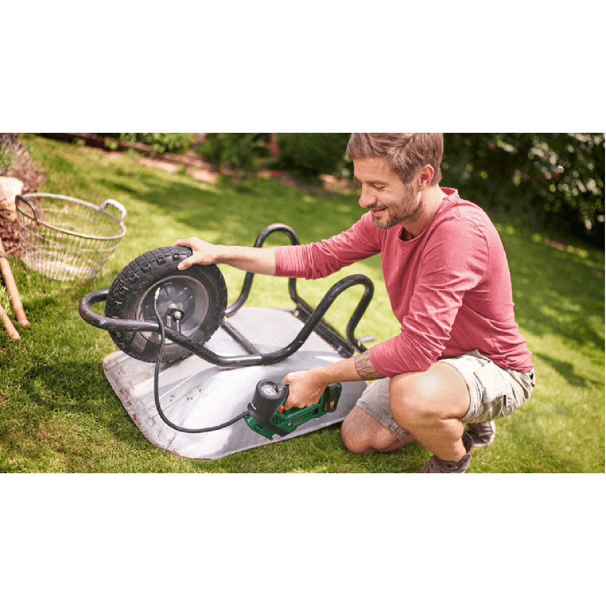 Bomba de Aire Comprimido a Batería UniversalPump 18V sin Batería Verde-6