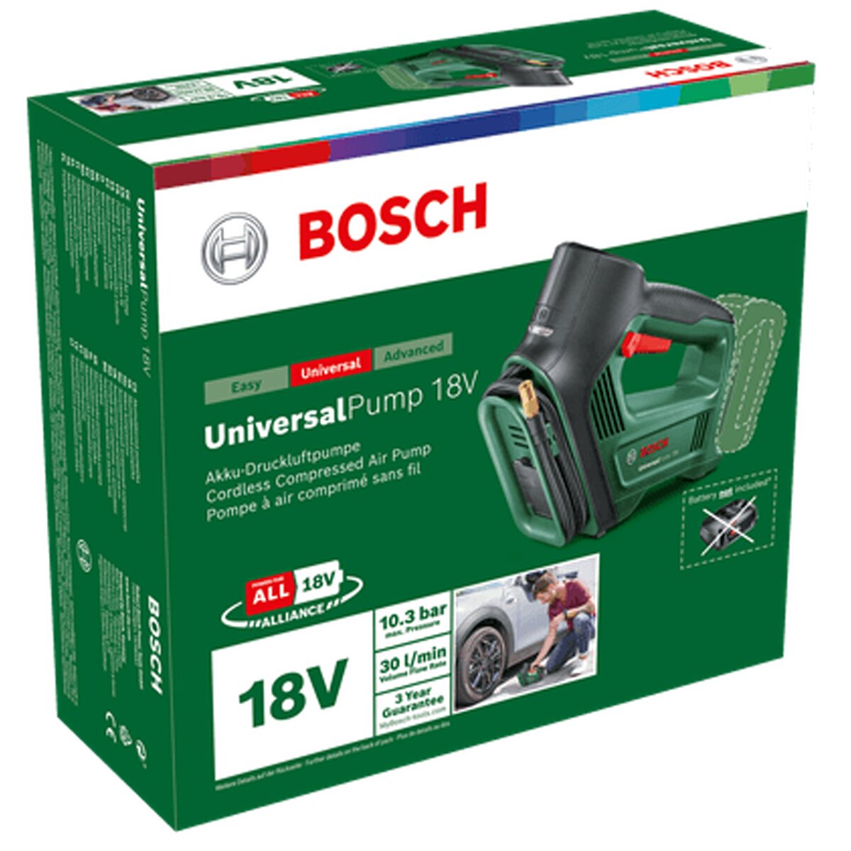 Bomba de Aire Comprimido a Batería UniversalPump 18V sin Batería Verde-10