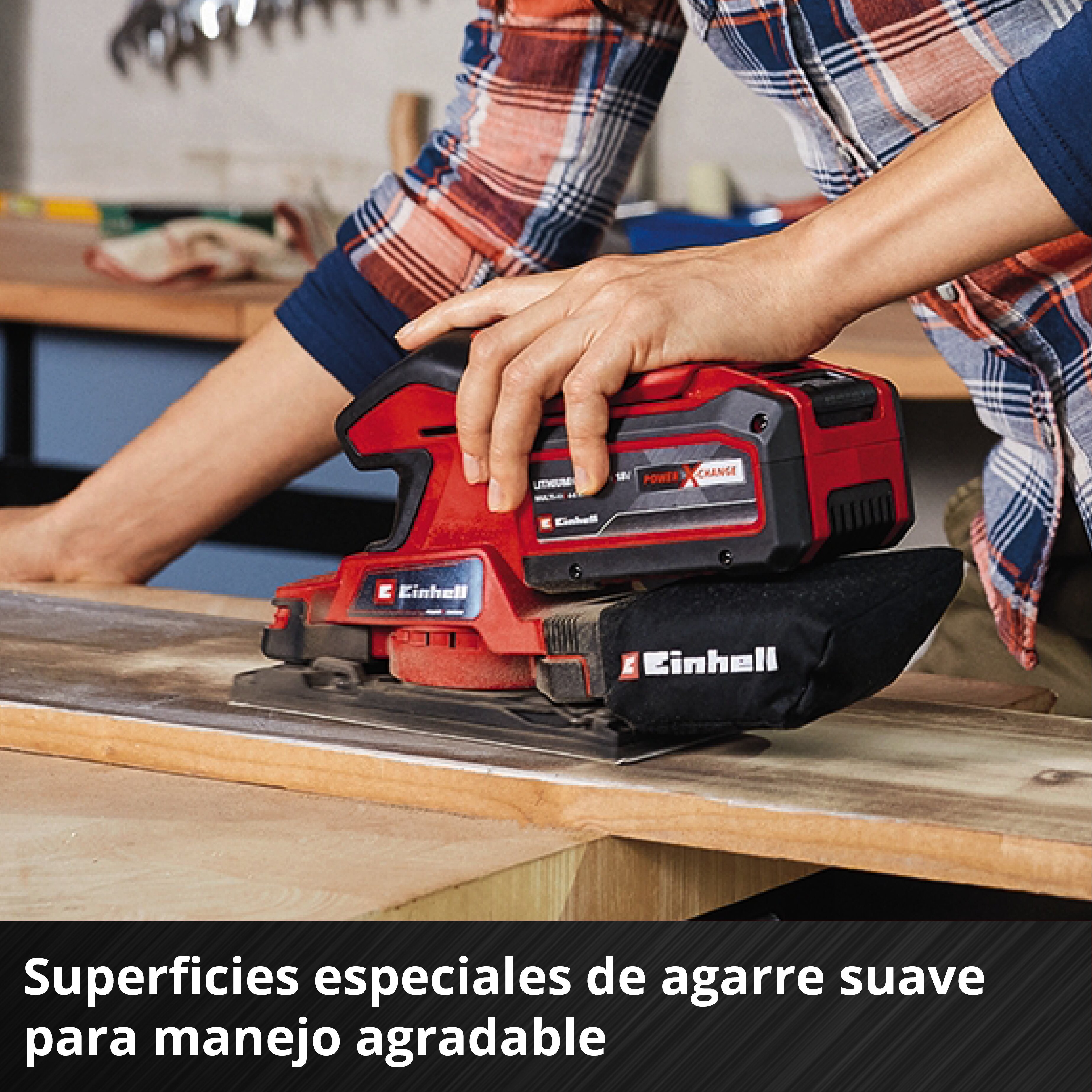 Lijadora orbital Einhell TC-OS 18/187 Li - Solo Rojo-6