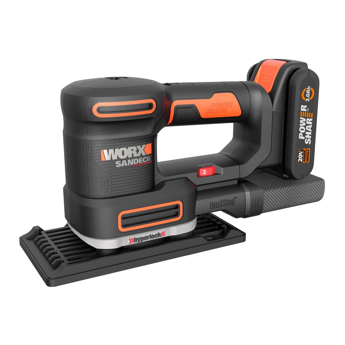Multilijadora Eléctrica a Batería 20 V WX820 + Maletín + Accesorios Naranja / Negro-2