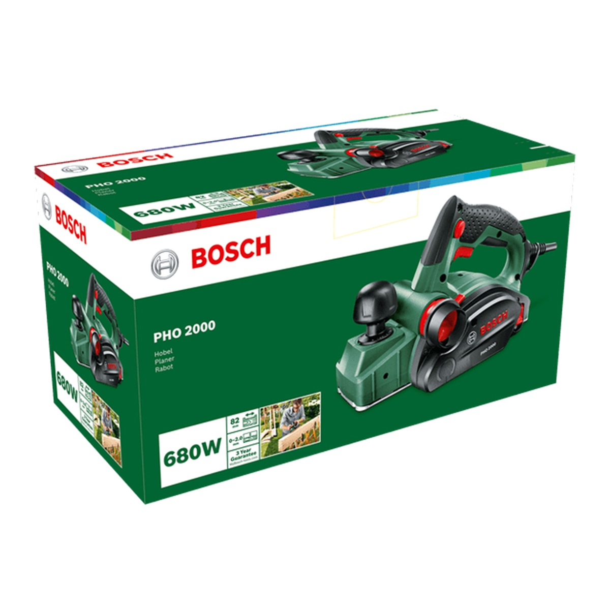 Cepillo Eléctrico Pho 2000 Verde / Negro-4