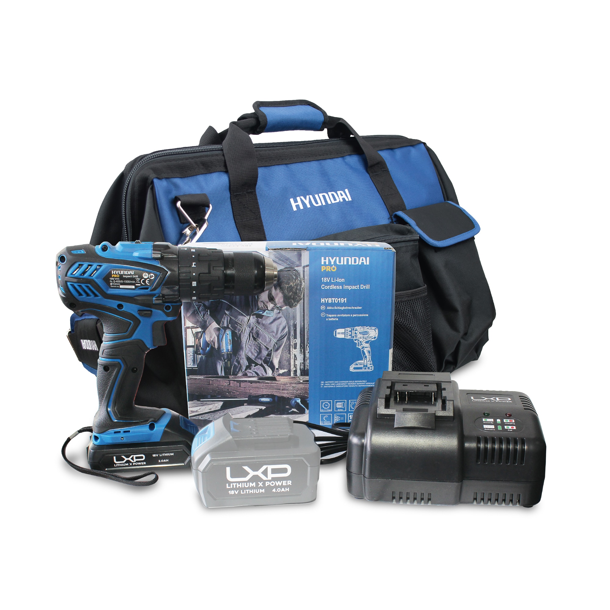 HYUNDAI – Set de Herramientas Eléctricas Combo 1-2.